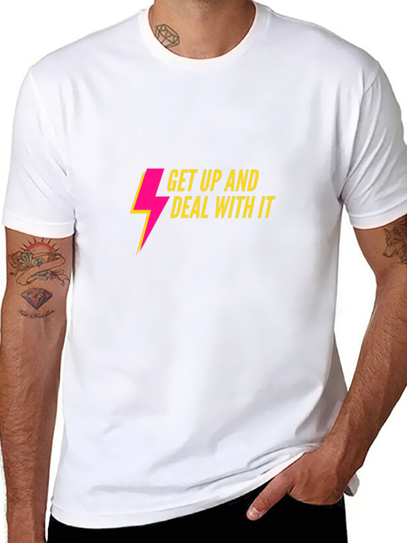 Get Up And Deal With It Graphic Tee