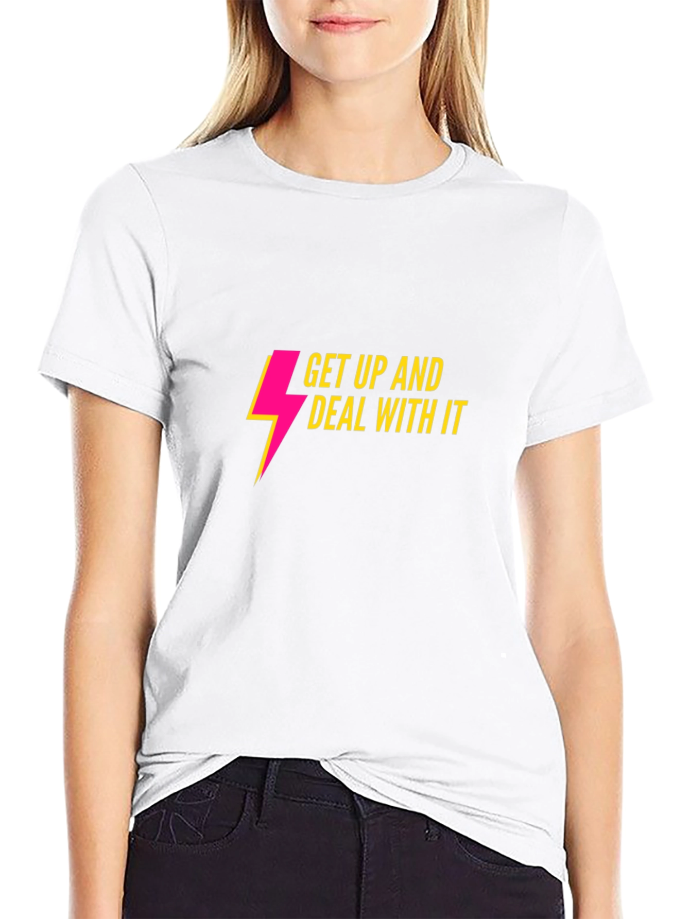 Get Up And Deal With It Graphic Tee