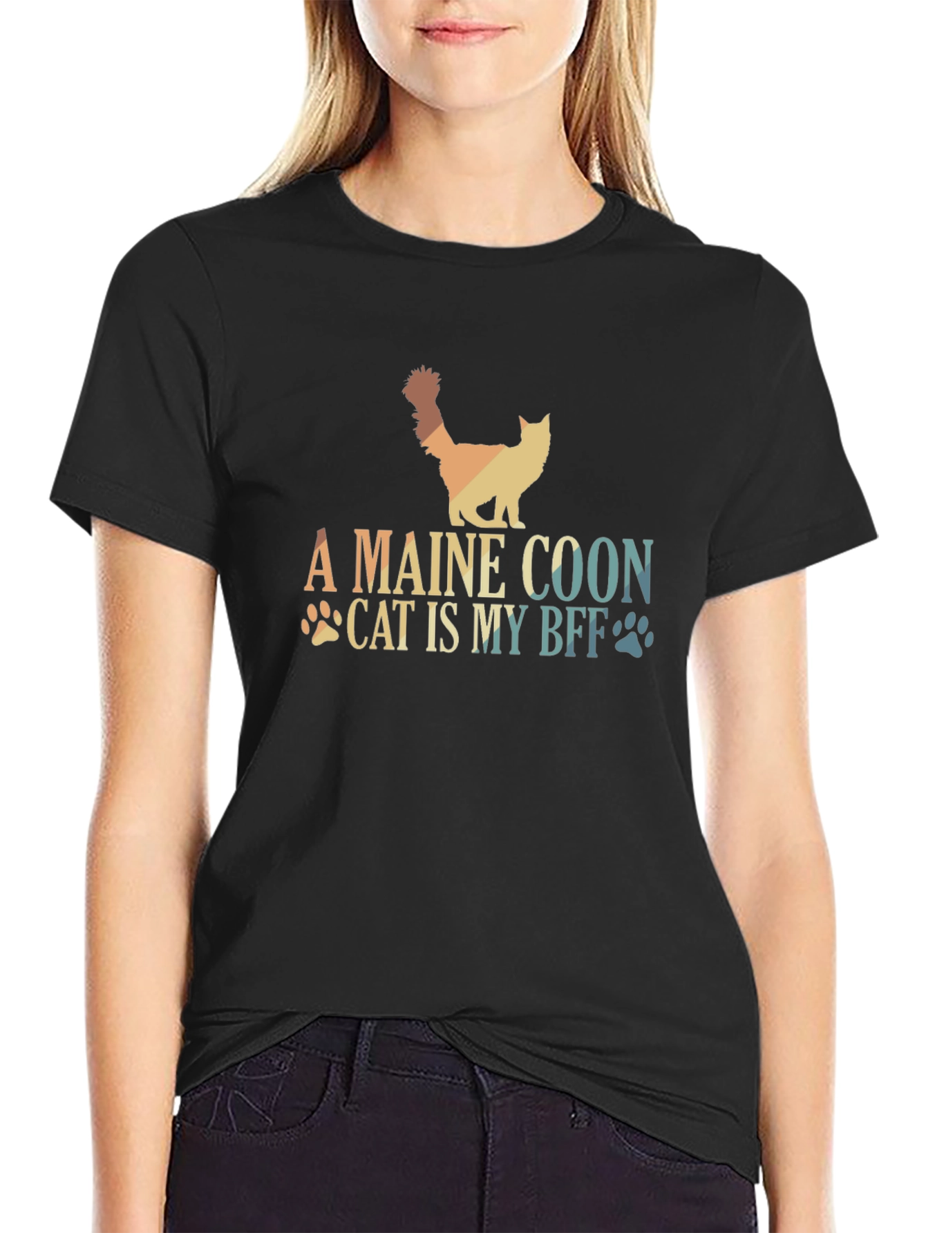 Maine Coon Cat BFF T-Shirt