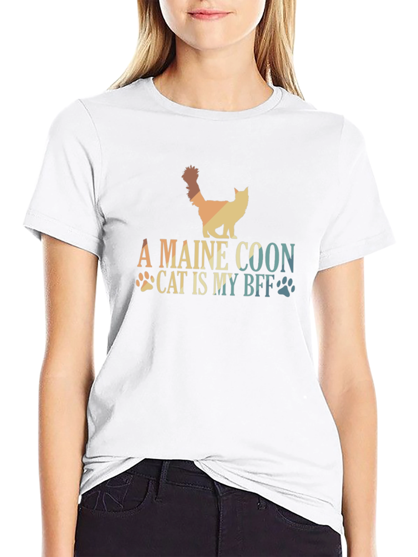 Maine Coon Cat BFF T-Shirt