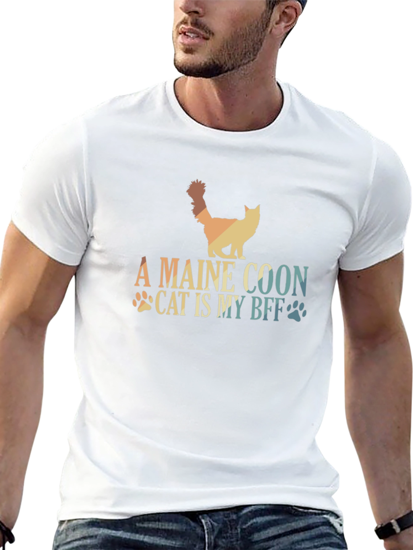 Maine Coon Cat BFF T-Shirt
