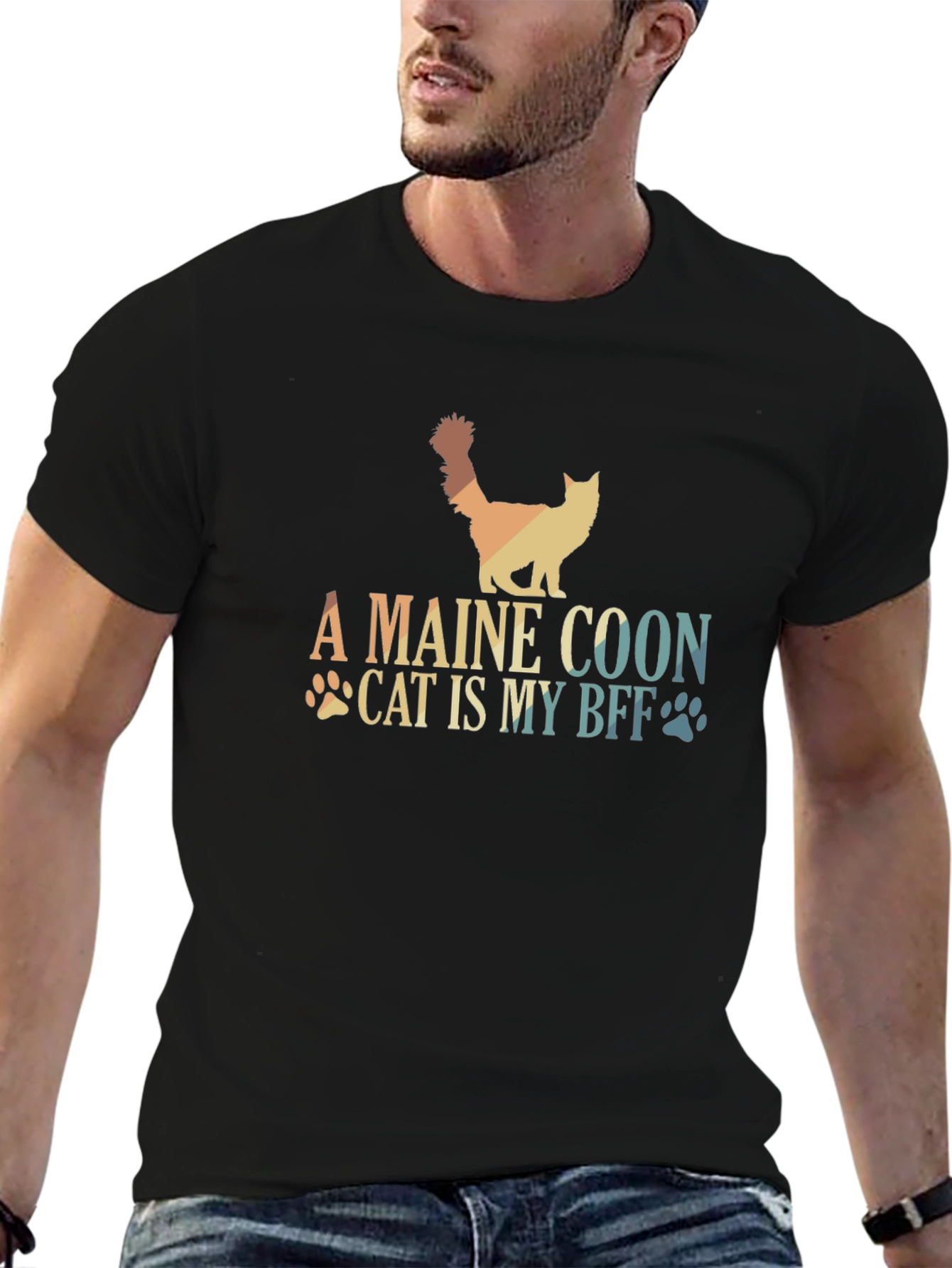 Maine Coon Cat BFF T-Shirt