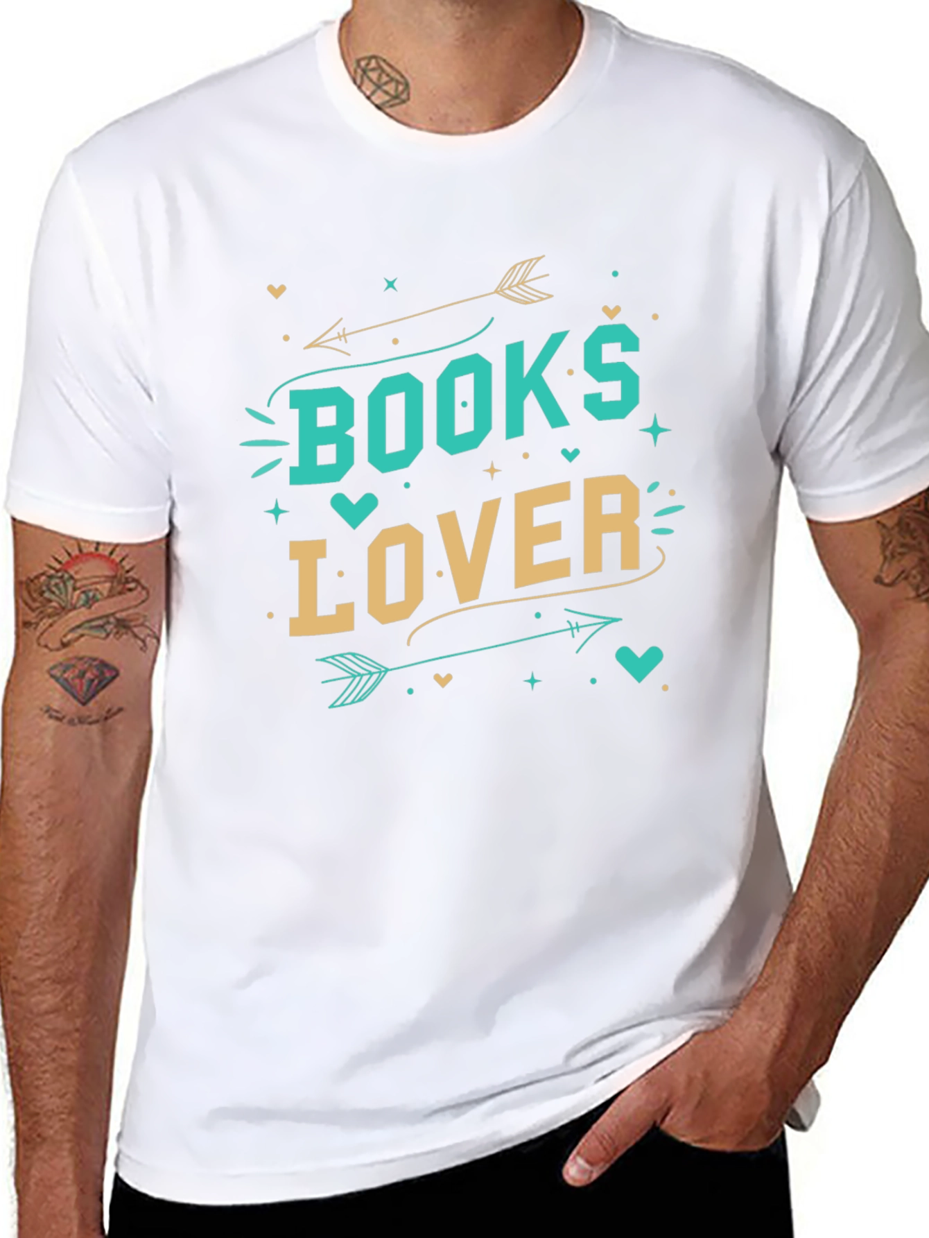 Books Lover Graphic Black T-Shirt