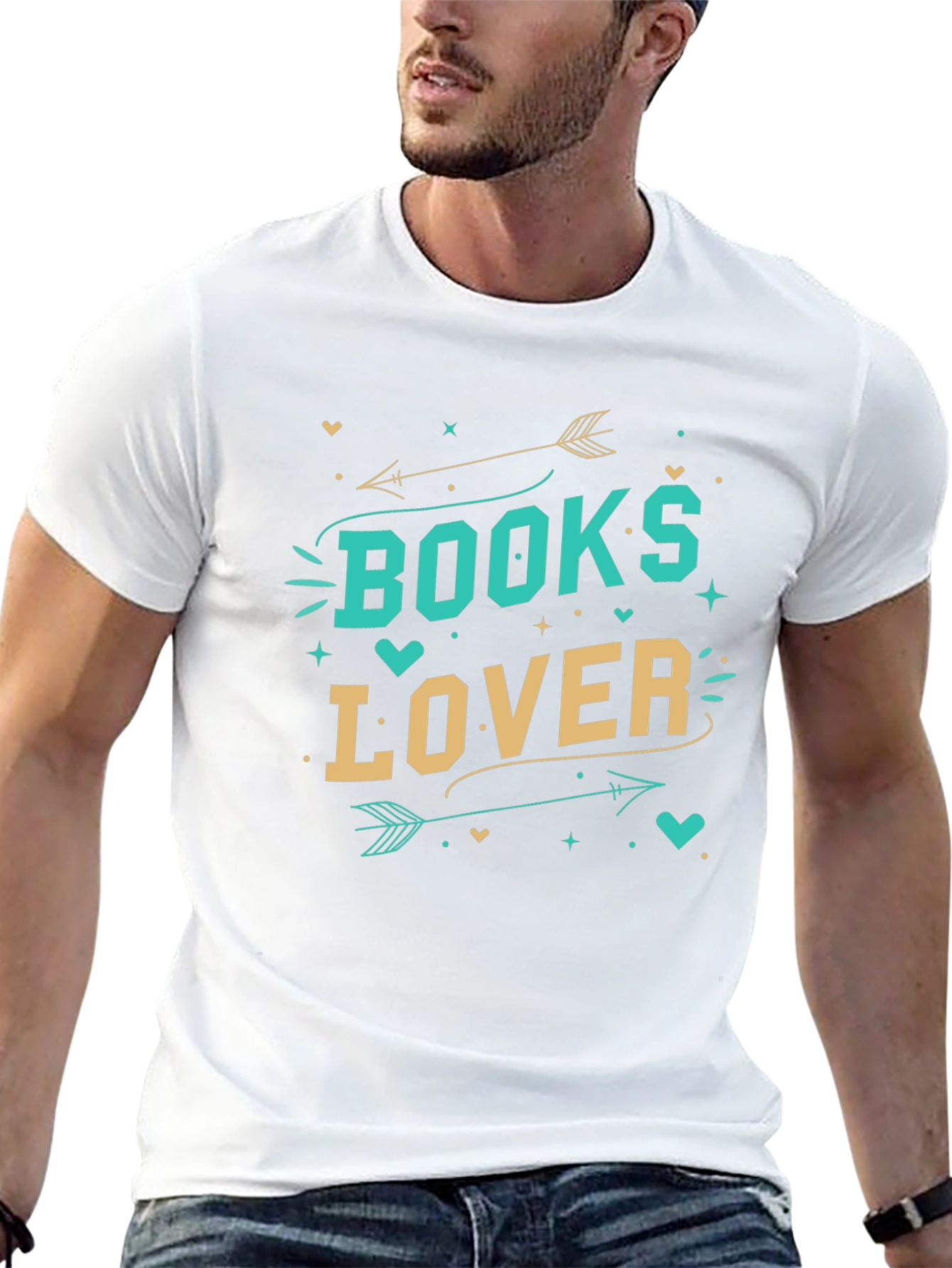 Books Lover Graphic Black T-Shirt