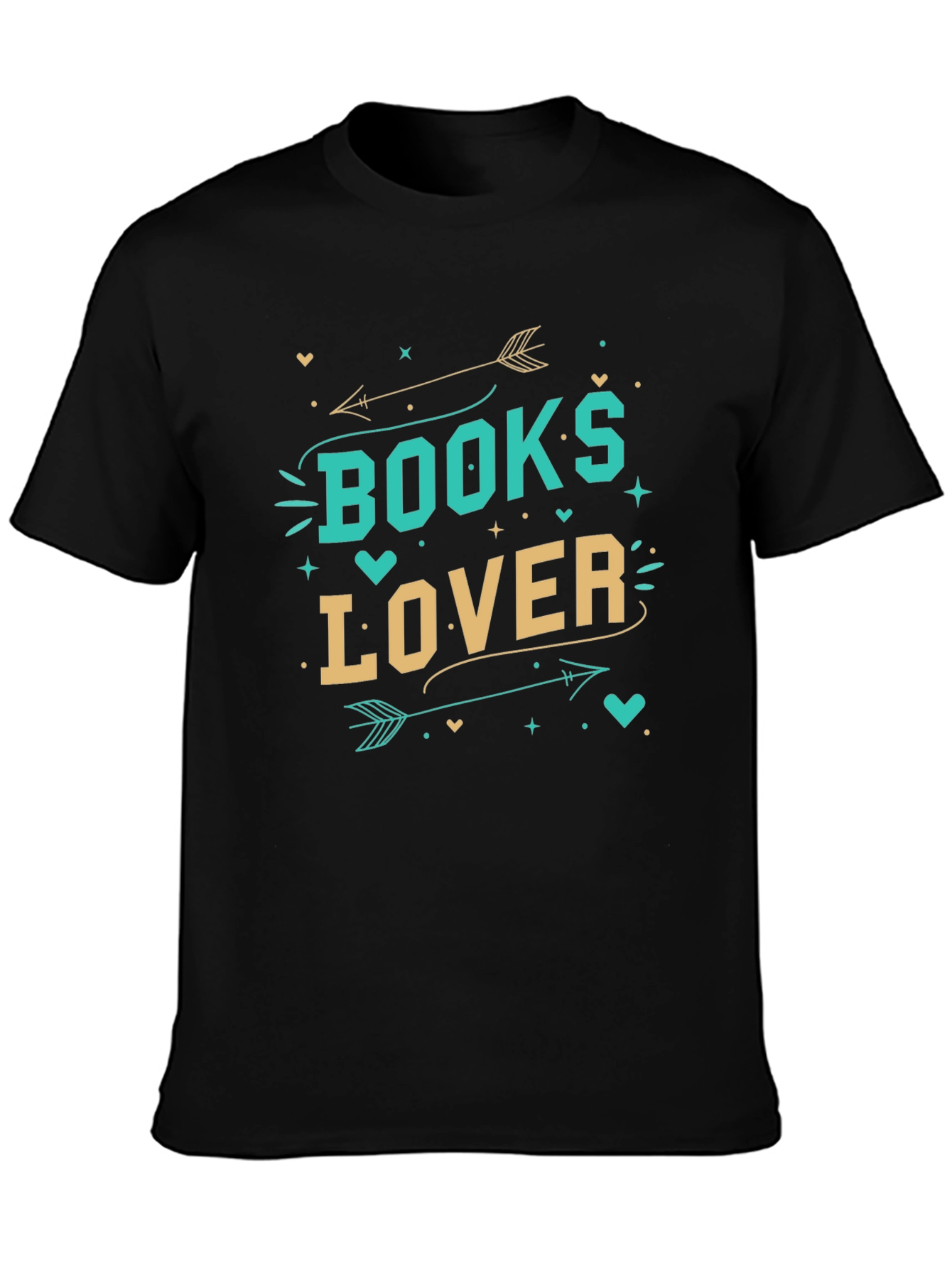 Books Lover Graphic Black T-Shirt