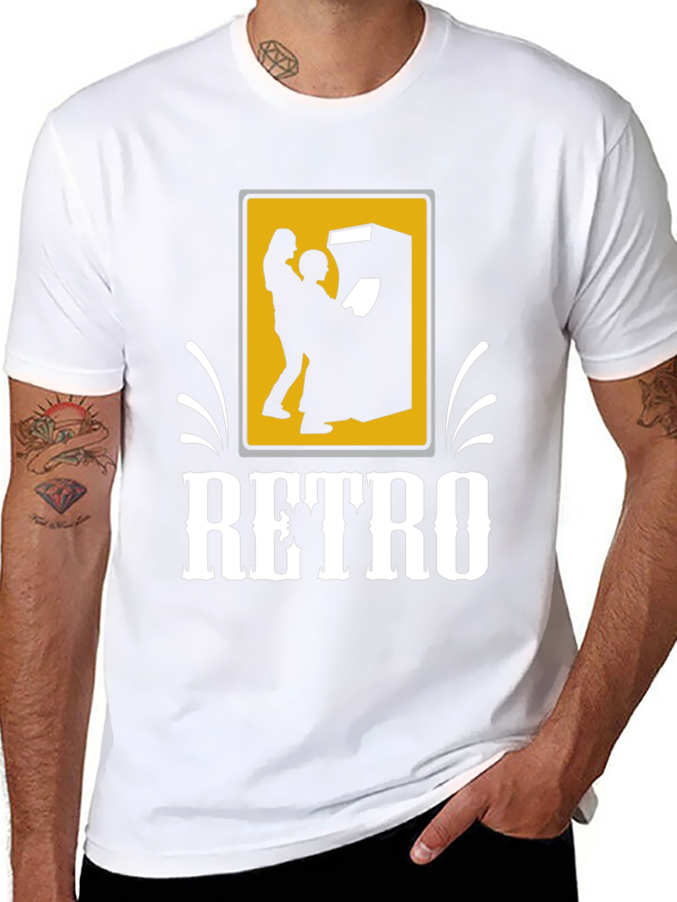Retro Arcade Gamer T-Shirt - Black