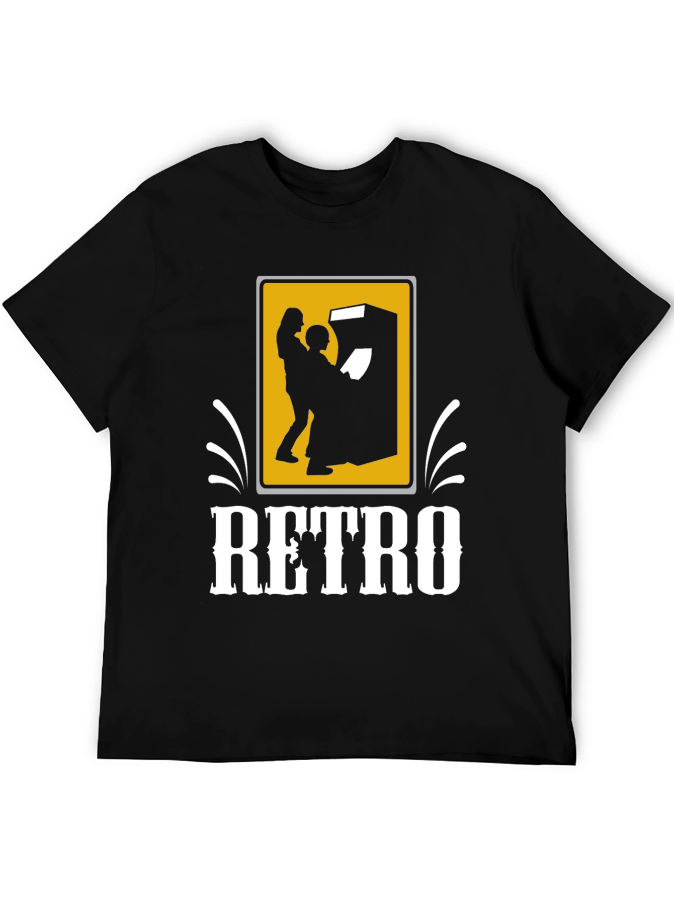 Retro Arcade Gamer T-Shirt - Black