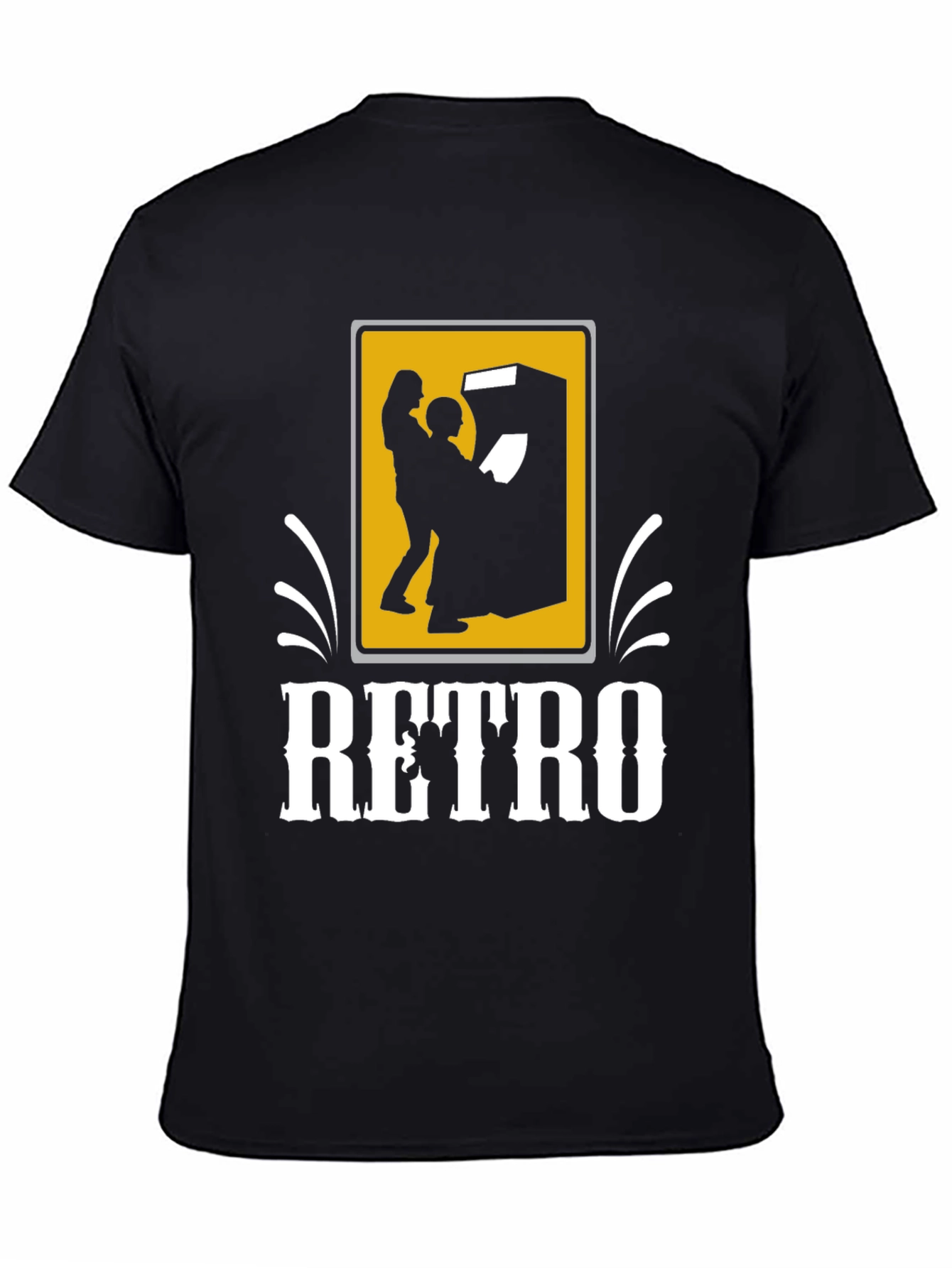 Retro Arcade Gamer T-Shirt - Black