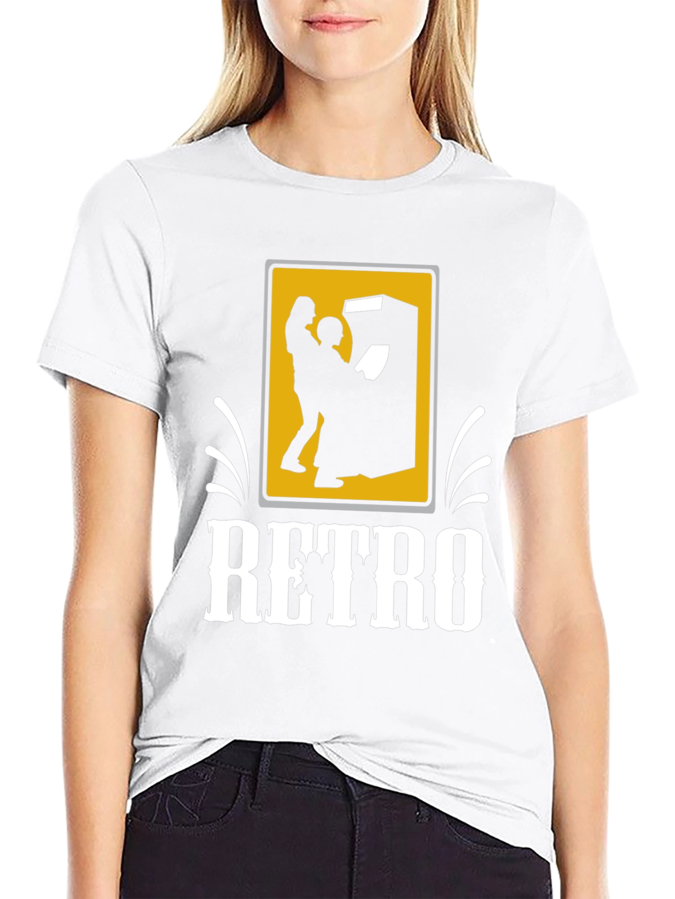 Retro Arcade Gamer T-Shirt - Black