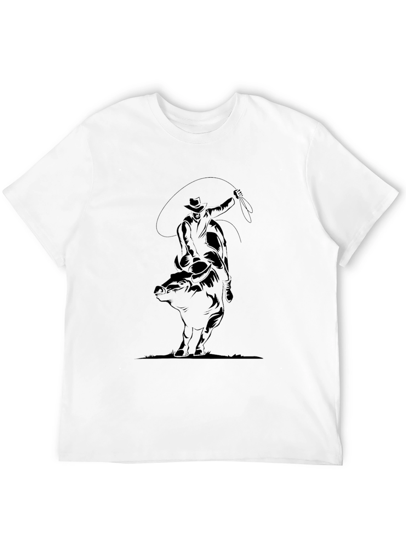 Cowboy Lasso Graphic Tee - Black