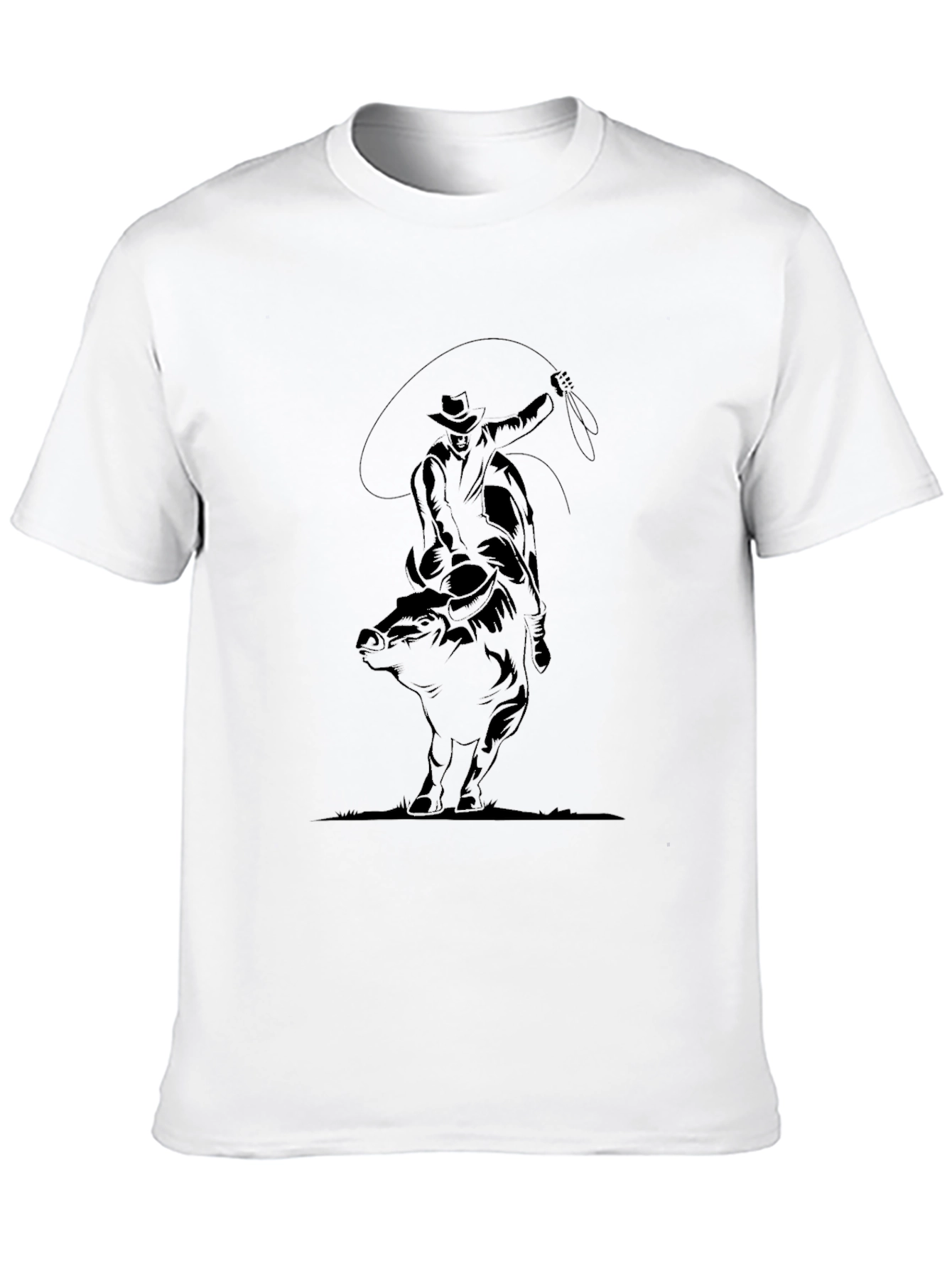 Cowboy Lasso Graphic Tee - Black