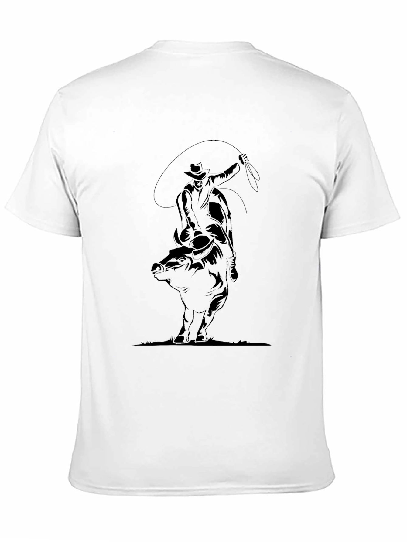 Cowboy Lasso Graphic Tee - Black
