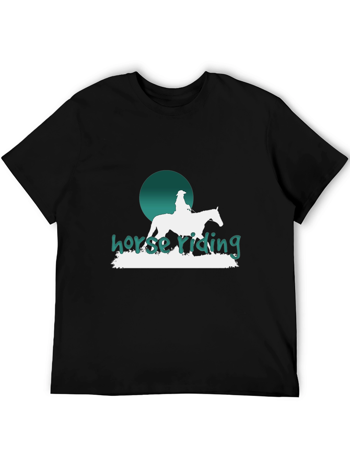 Horse Riding Graphic T-Shirt - Stylish Equestrian Design