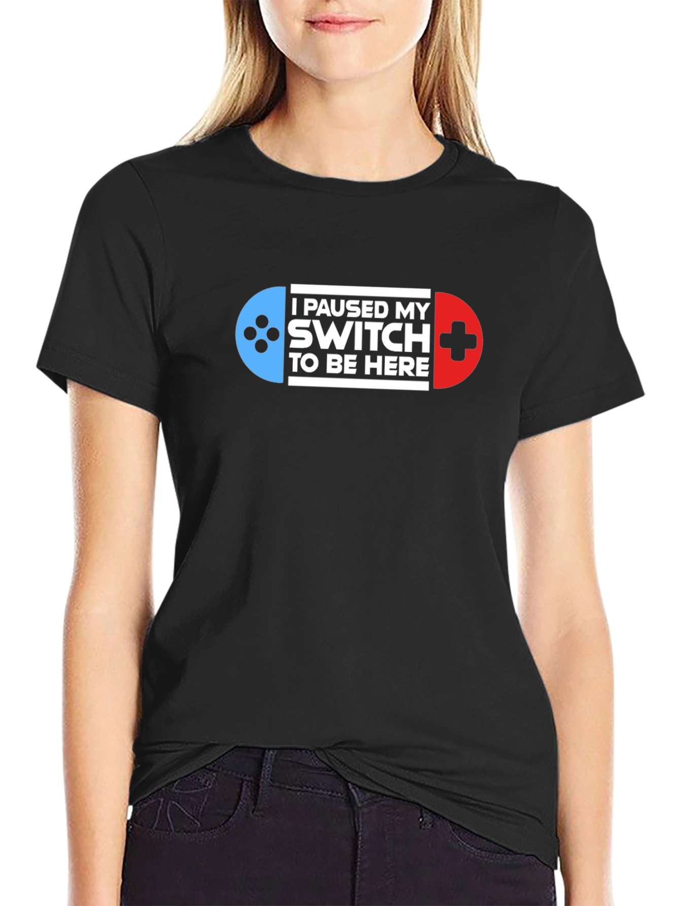 I Paused My Switch To Be Here Graphic Tee