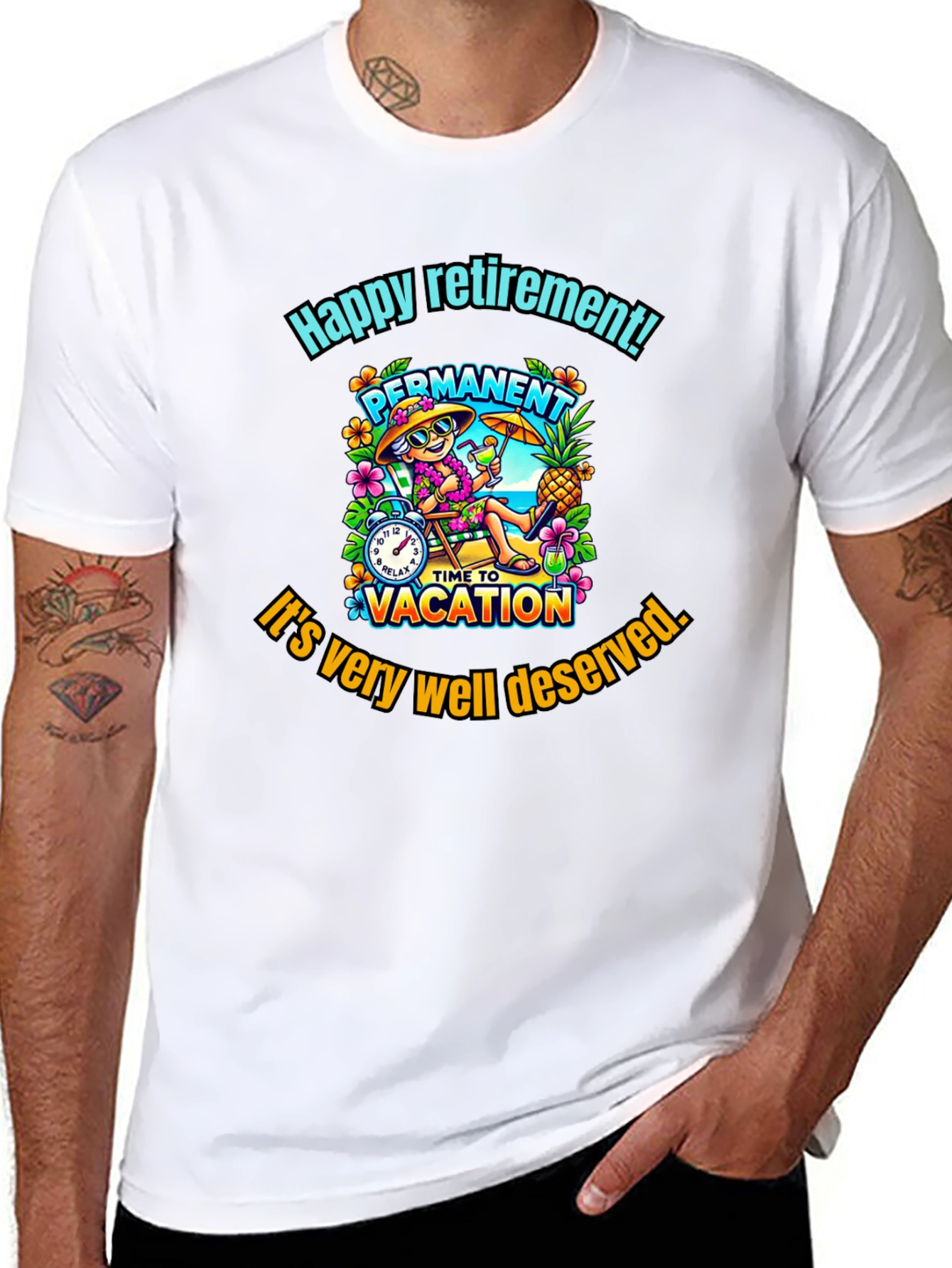 Happy Retirement T-Shirt - Permanent Vacation