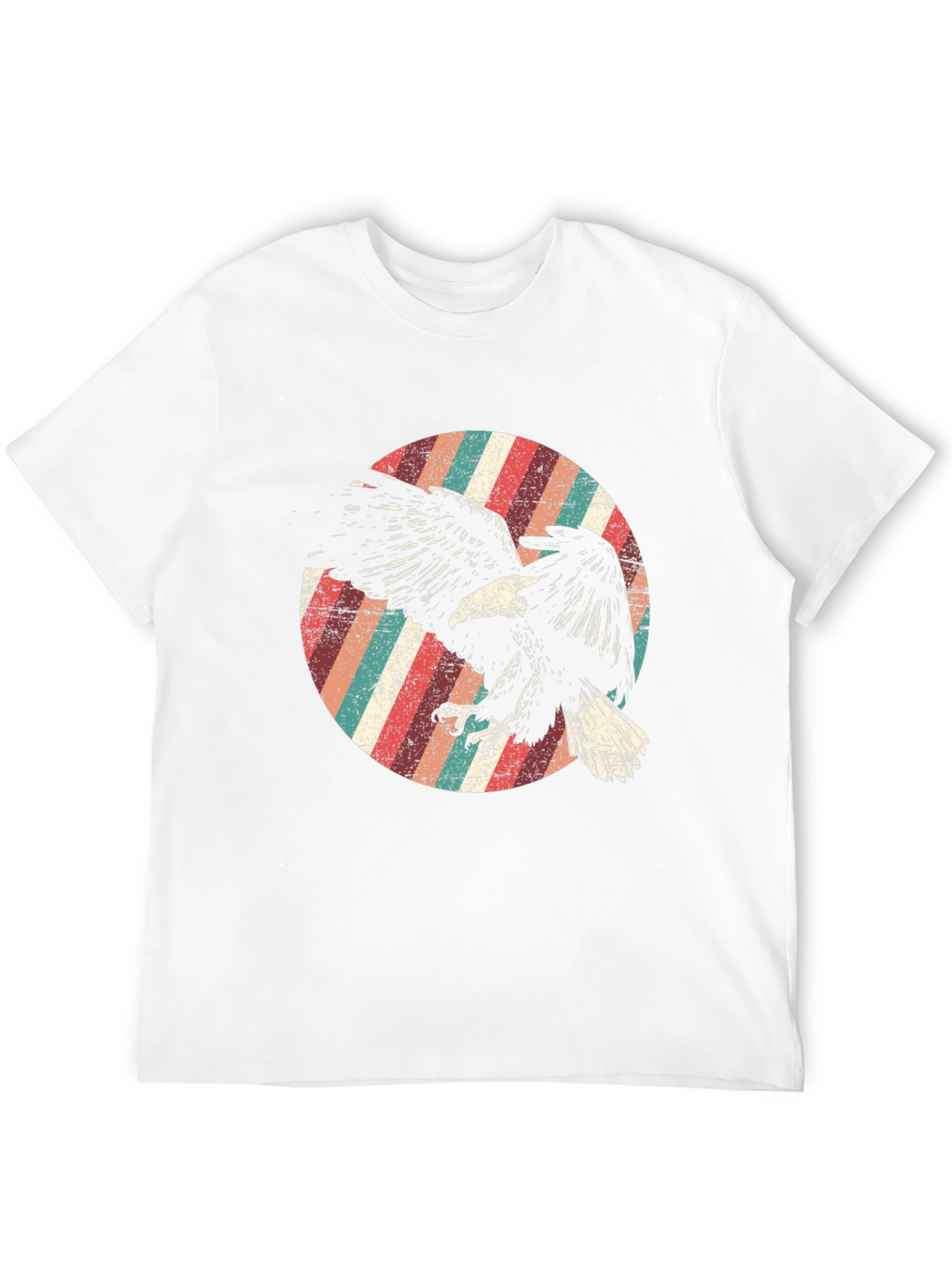 Retro Eagle Graphic Tee - Mens Black T-Shirt