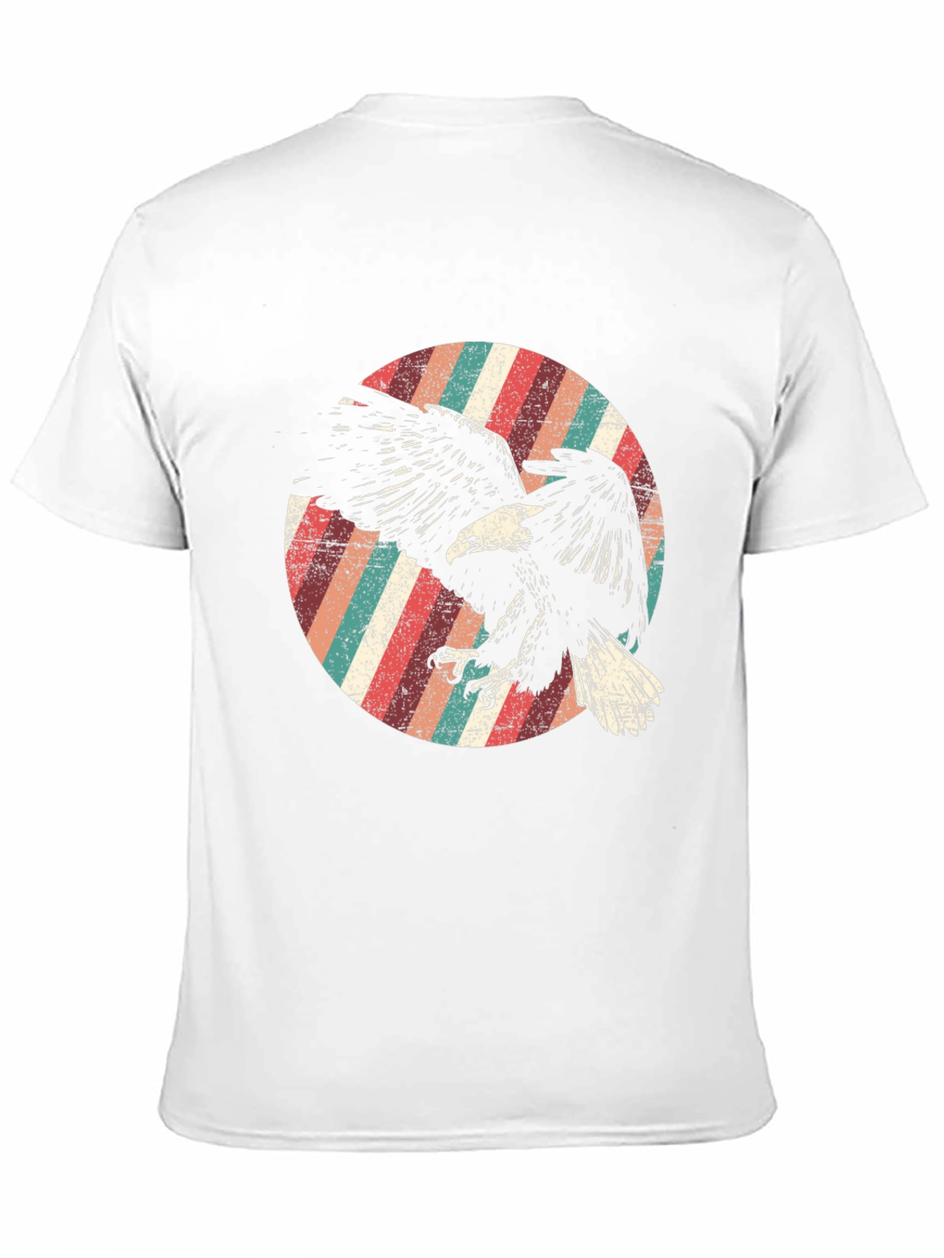Retro Eagle Graphic Tee - Mens Black T-Shirt