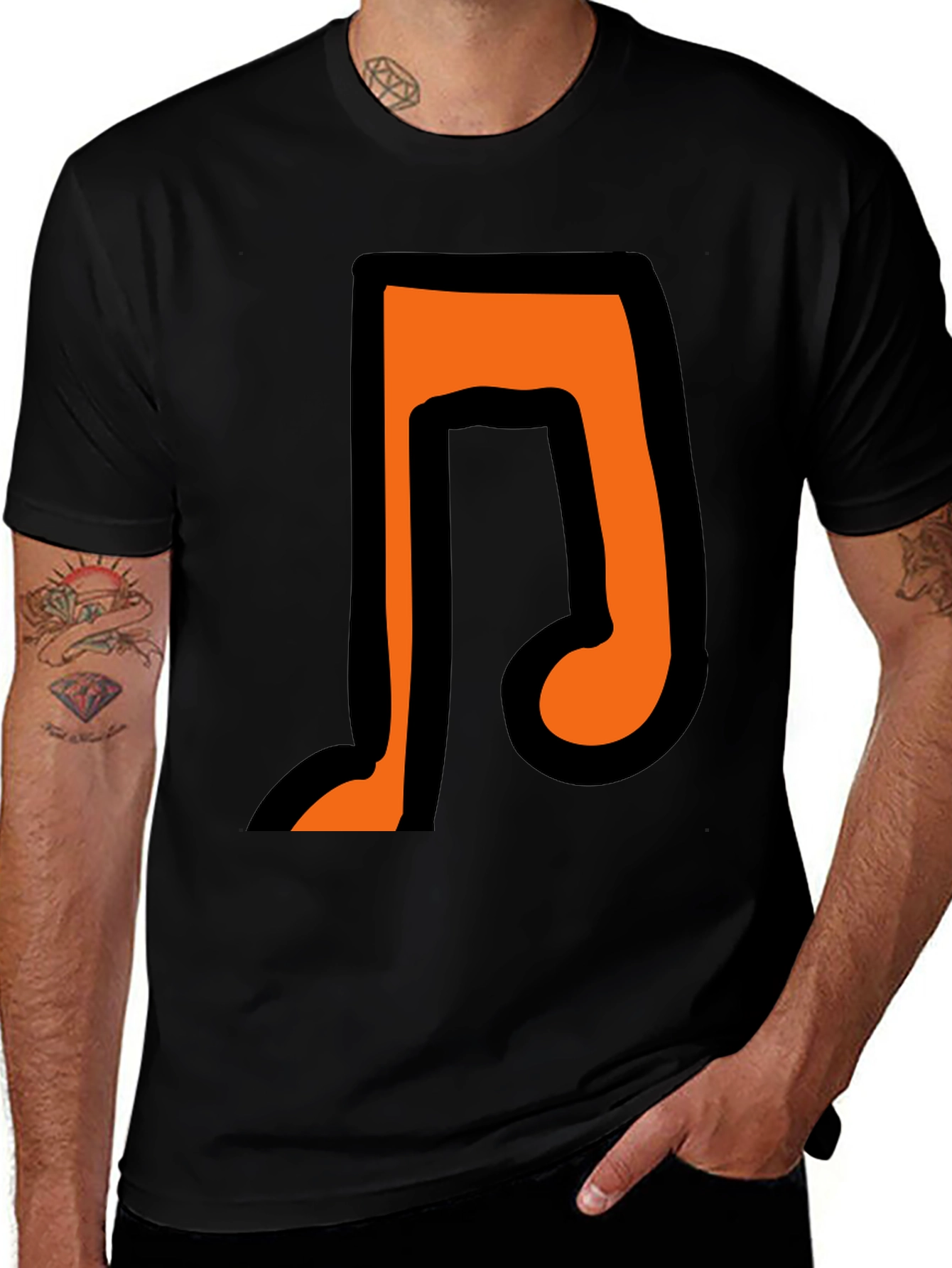Music Note Graphic T-Shirt