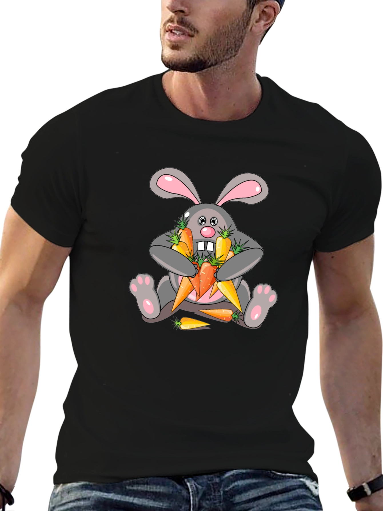 Bunny Carrots Graphic Tee Shirt