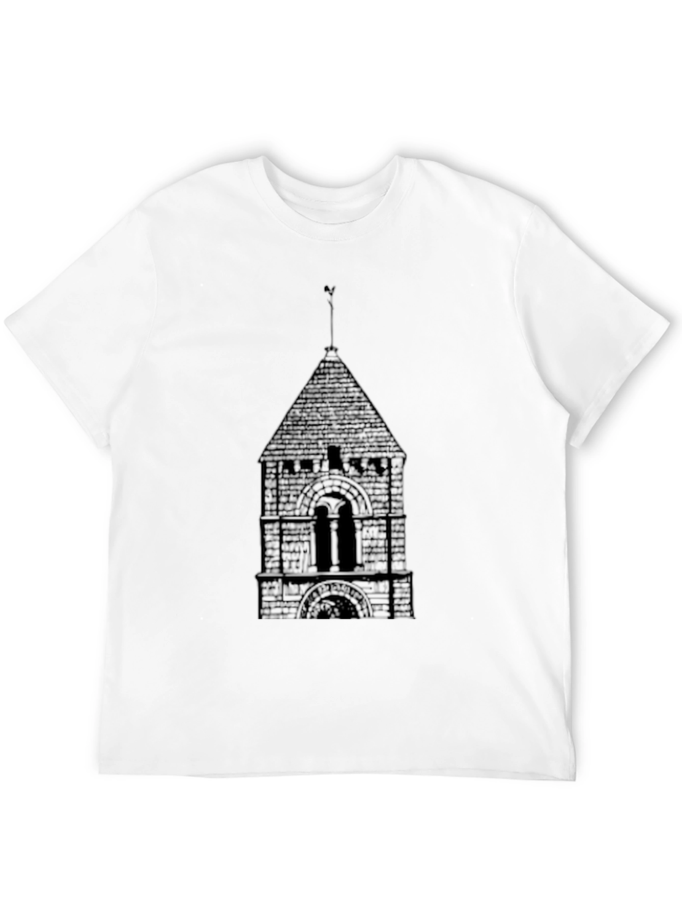 Tower Graphic Print Black T-Shirt