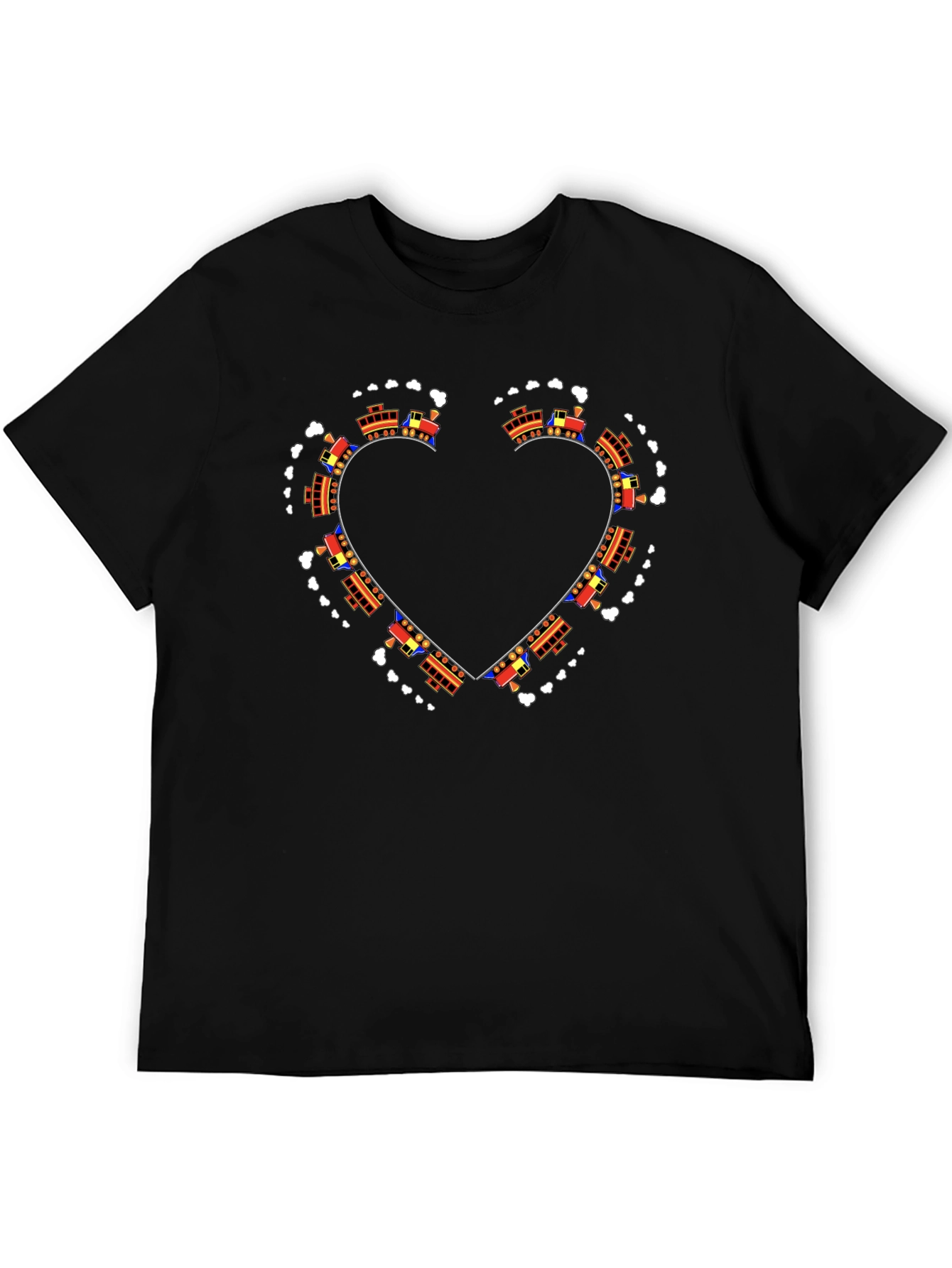 Train Heart Graphic Tee - Express Your Love!