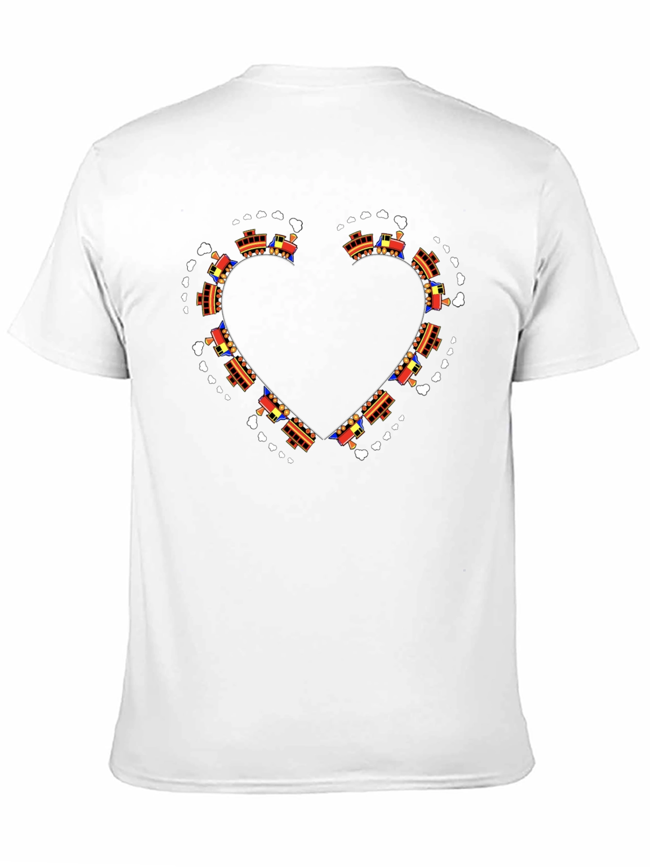 Train Heart Graphic Tee - Express Your Love!