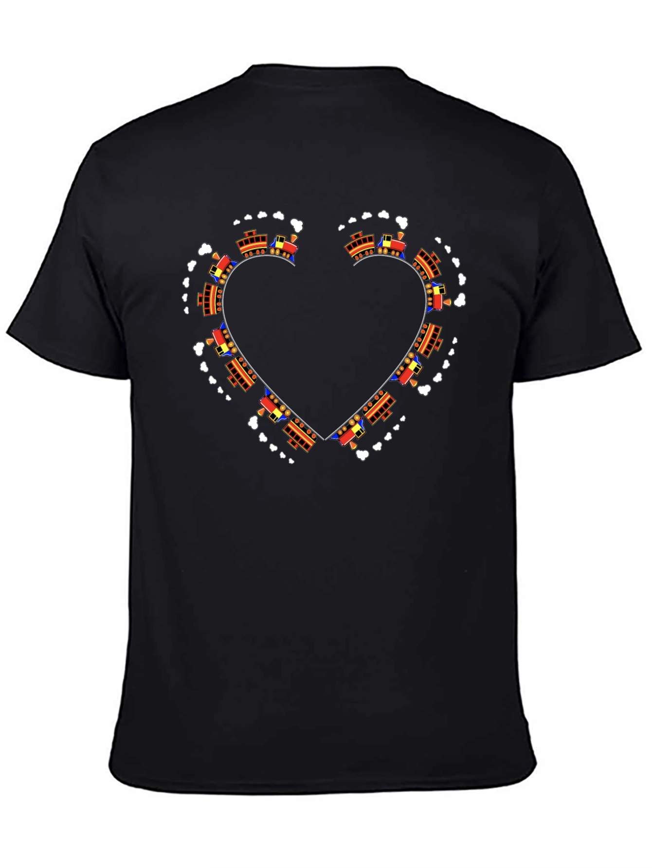 Train Heart Graphic Tee - Express Your Love!