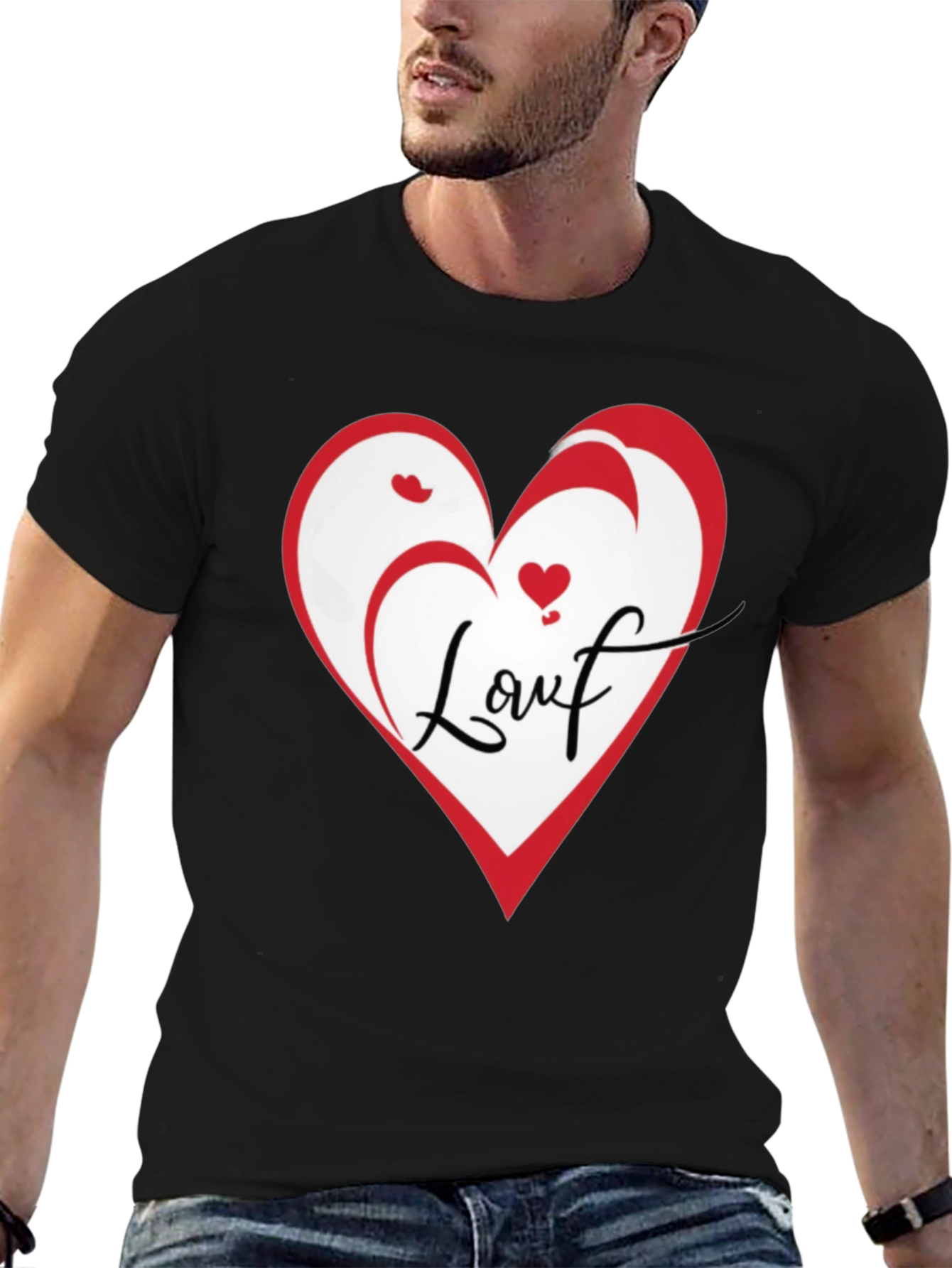 Love Heart Graphic T-Shirt - Stylish Casual Tee