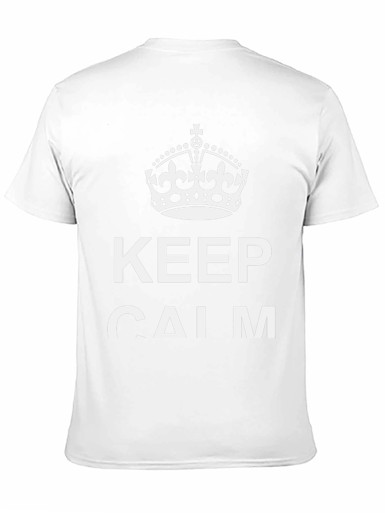 Keep Calm Graphic Tee - Black Cotton Blend T-Shirt