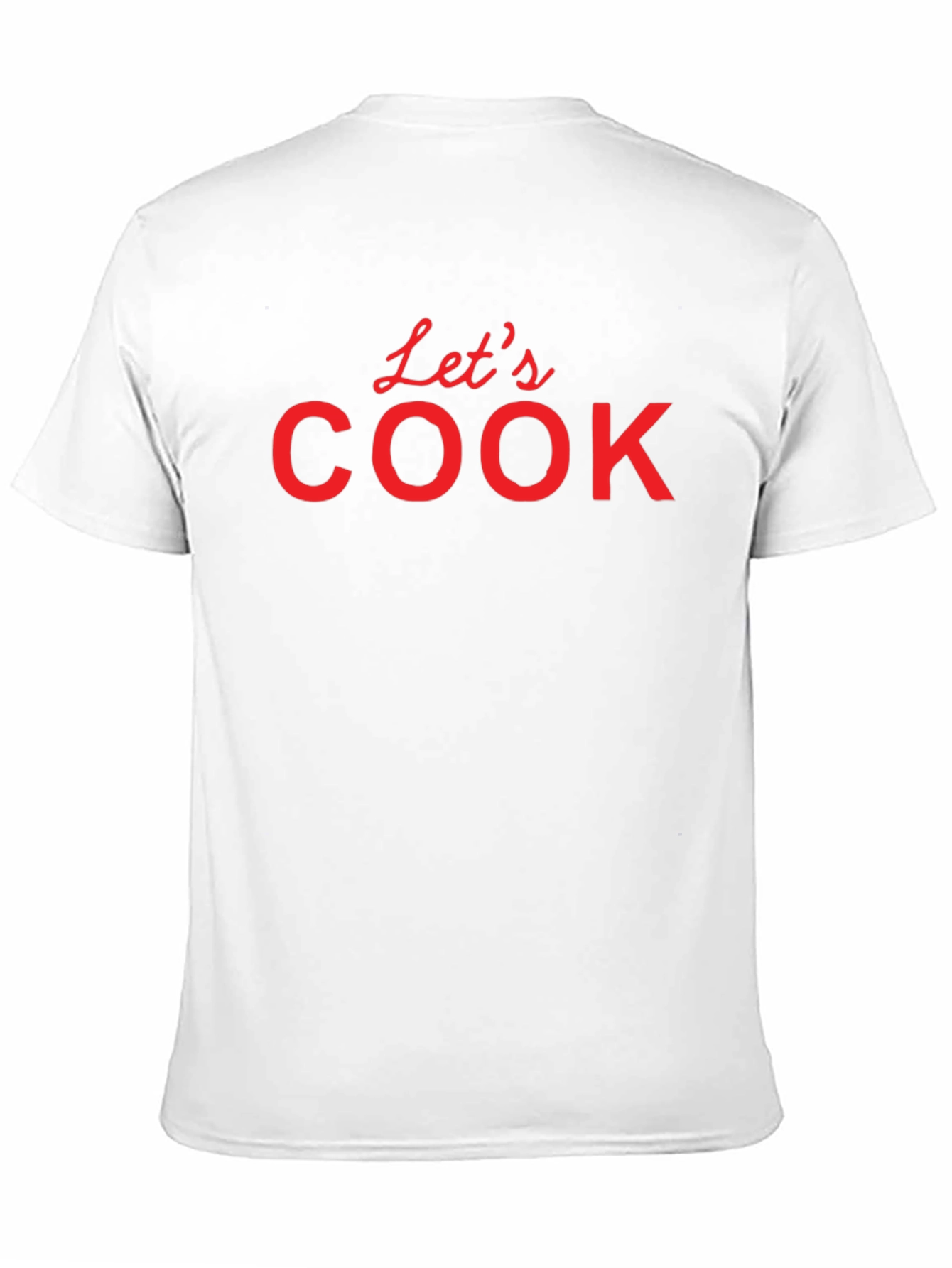 Lets Cook T-Shirt - Black Crew Neck Tee