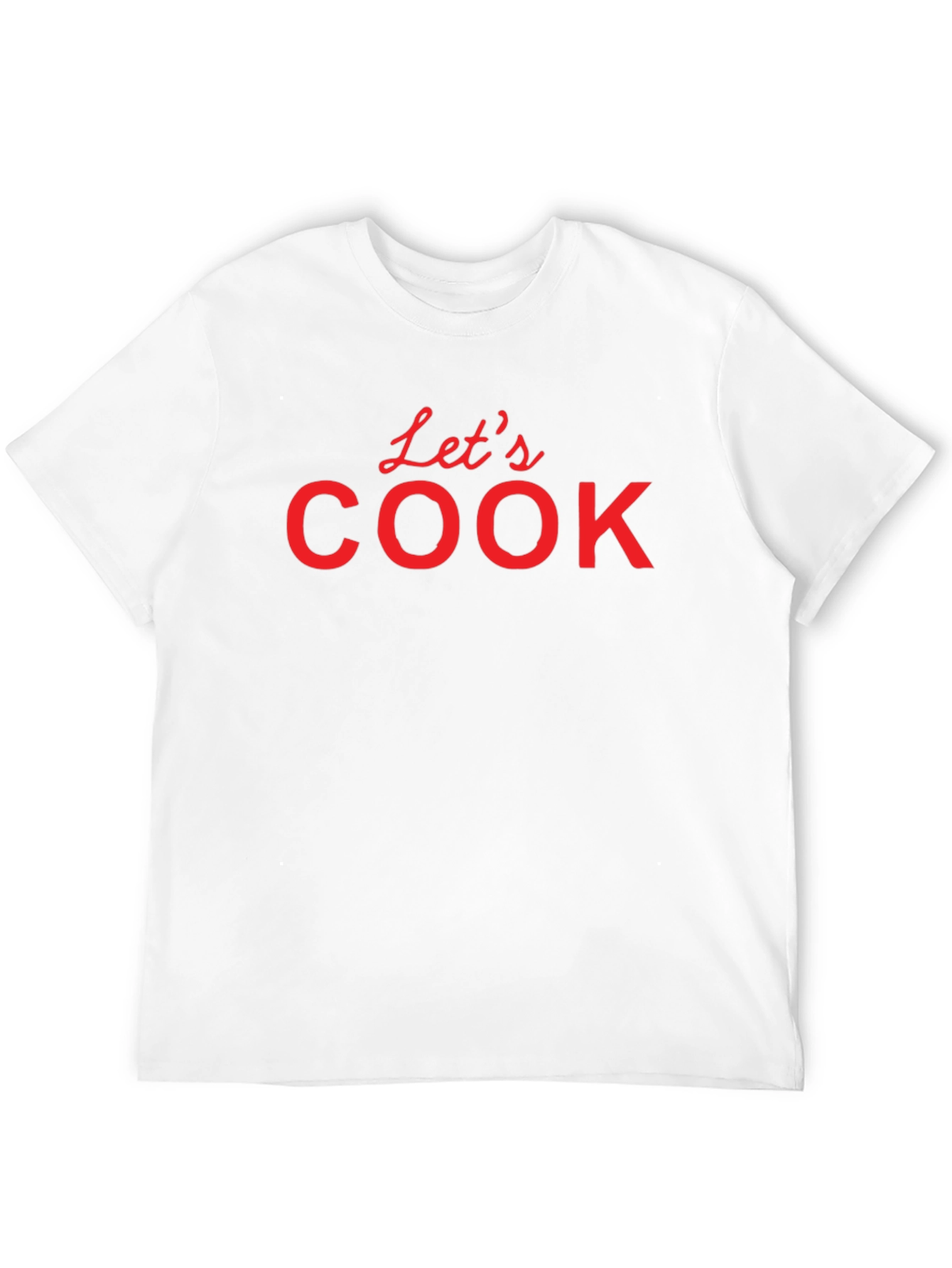Lets Cook T-Shirt - Black Crew Neck Tee