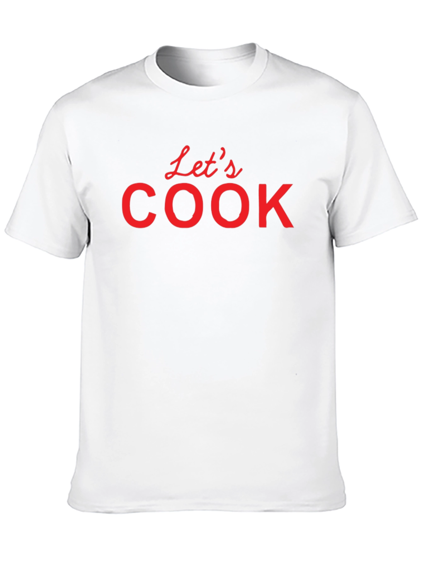 Lets Cook T-Shirt - Black Crew Neck Tee