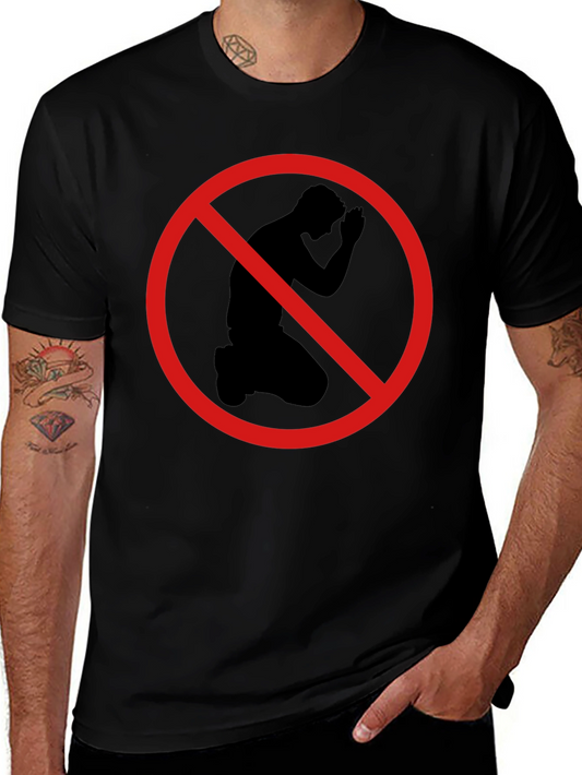 Black T-Shirt: No Kneeling Graphic Tee