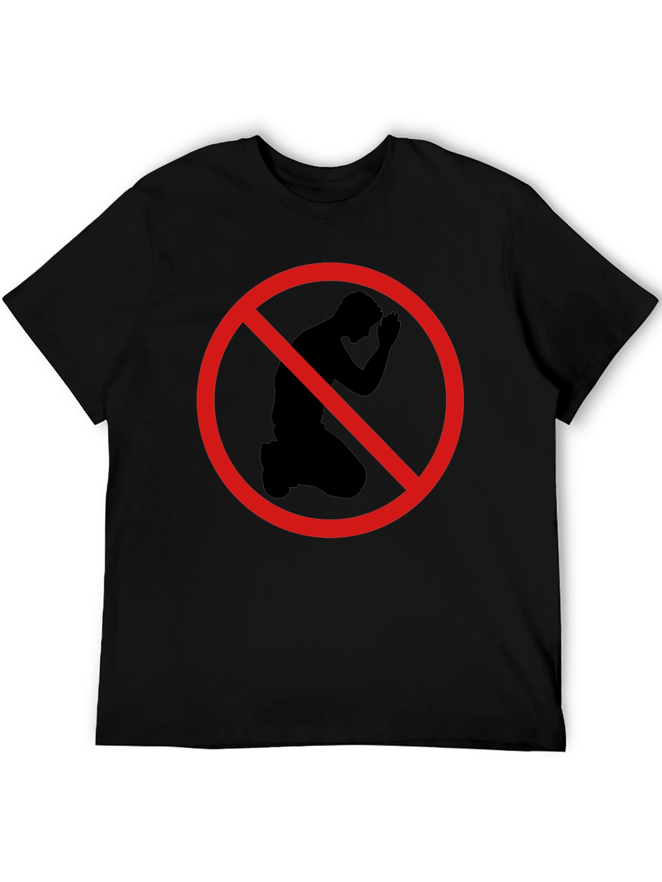 Black T-Shirt: No Kneeling Graphic Tee