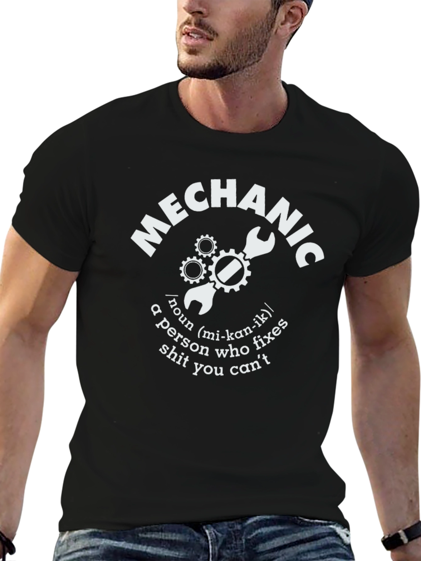 Mechanic Definition T-Shirt - Fixes What You Cant!