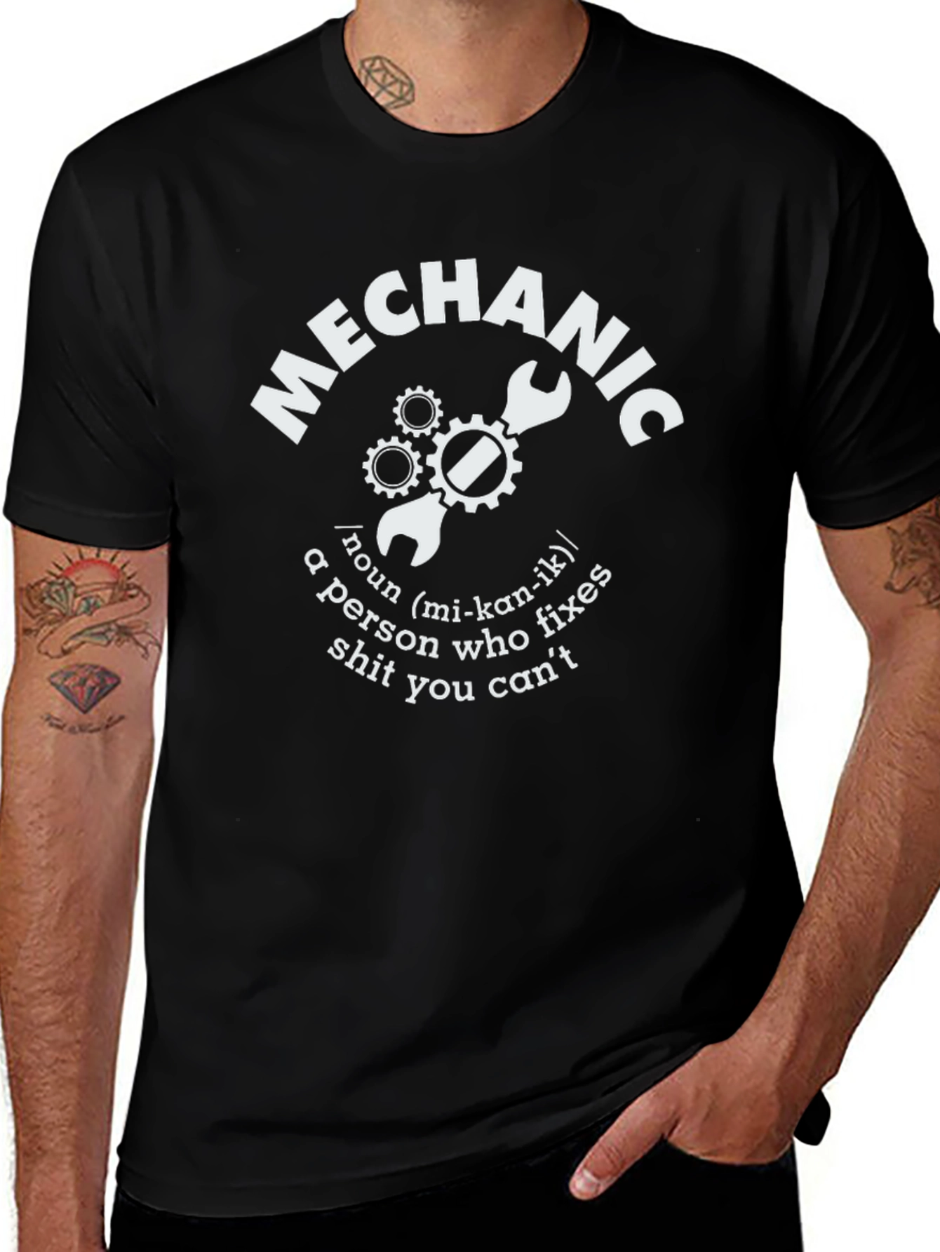 Mechanic Definition T-Shirt - Fixes What You Cant!