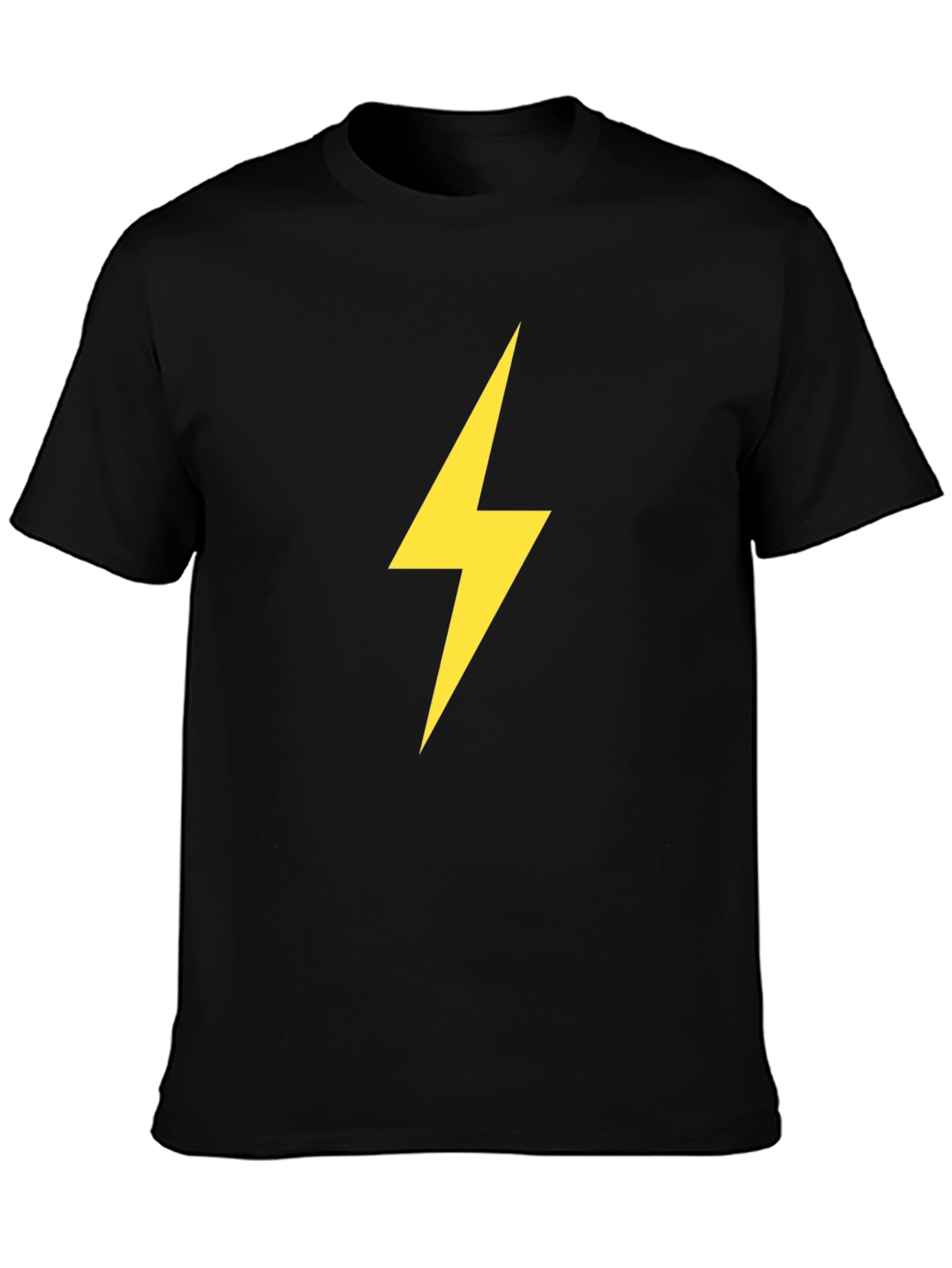 Electric Bolt Tee - Black Cotton Comfort