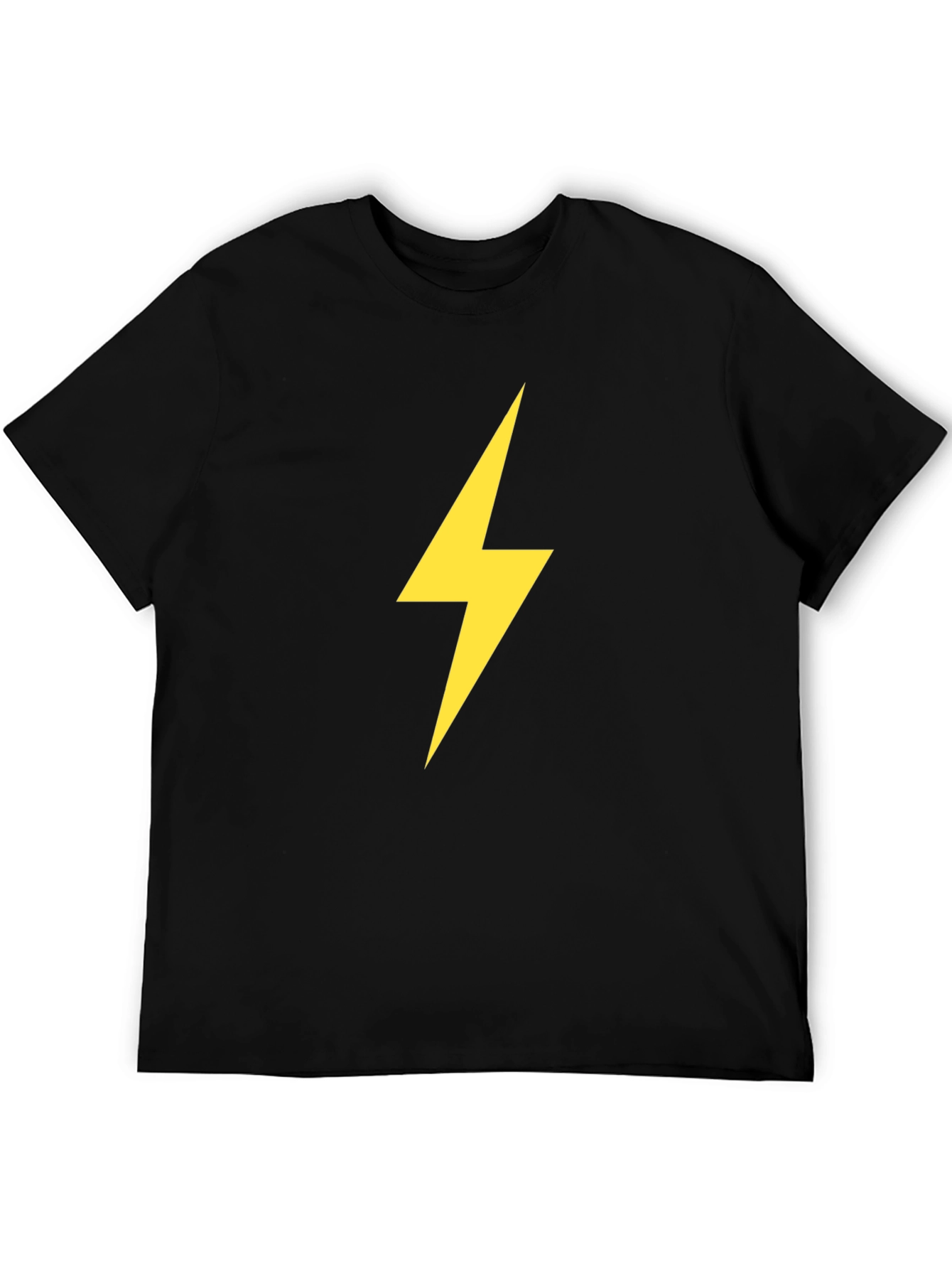 Electric Bolt Tee - Black Cotton Comfort