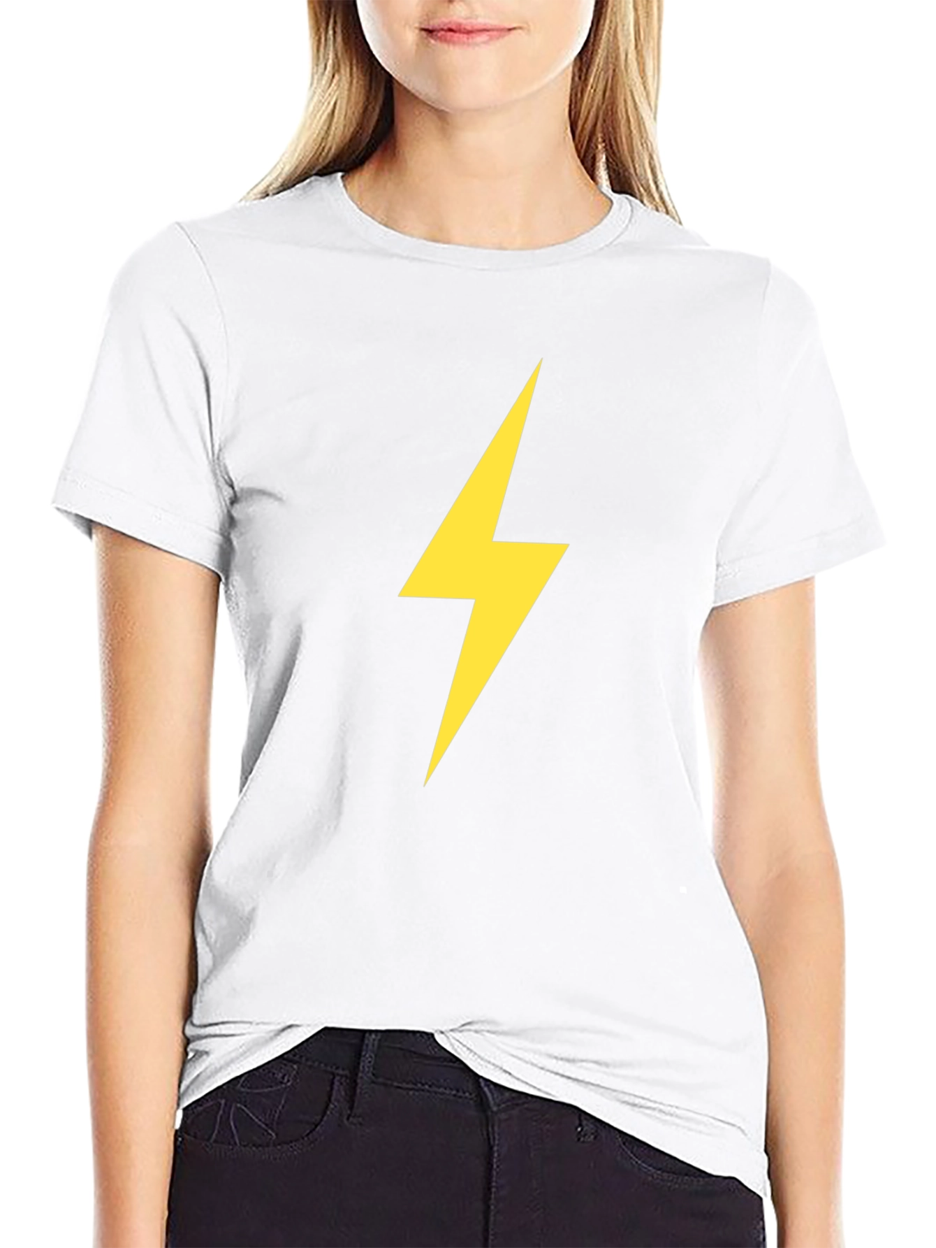 Electric Bolt Tee - Black Cotton Comfort