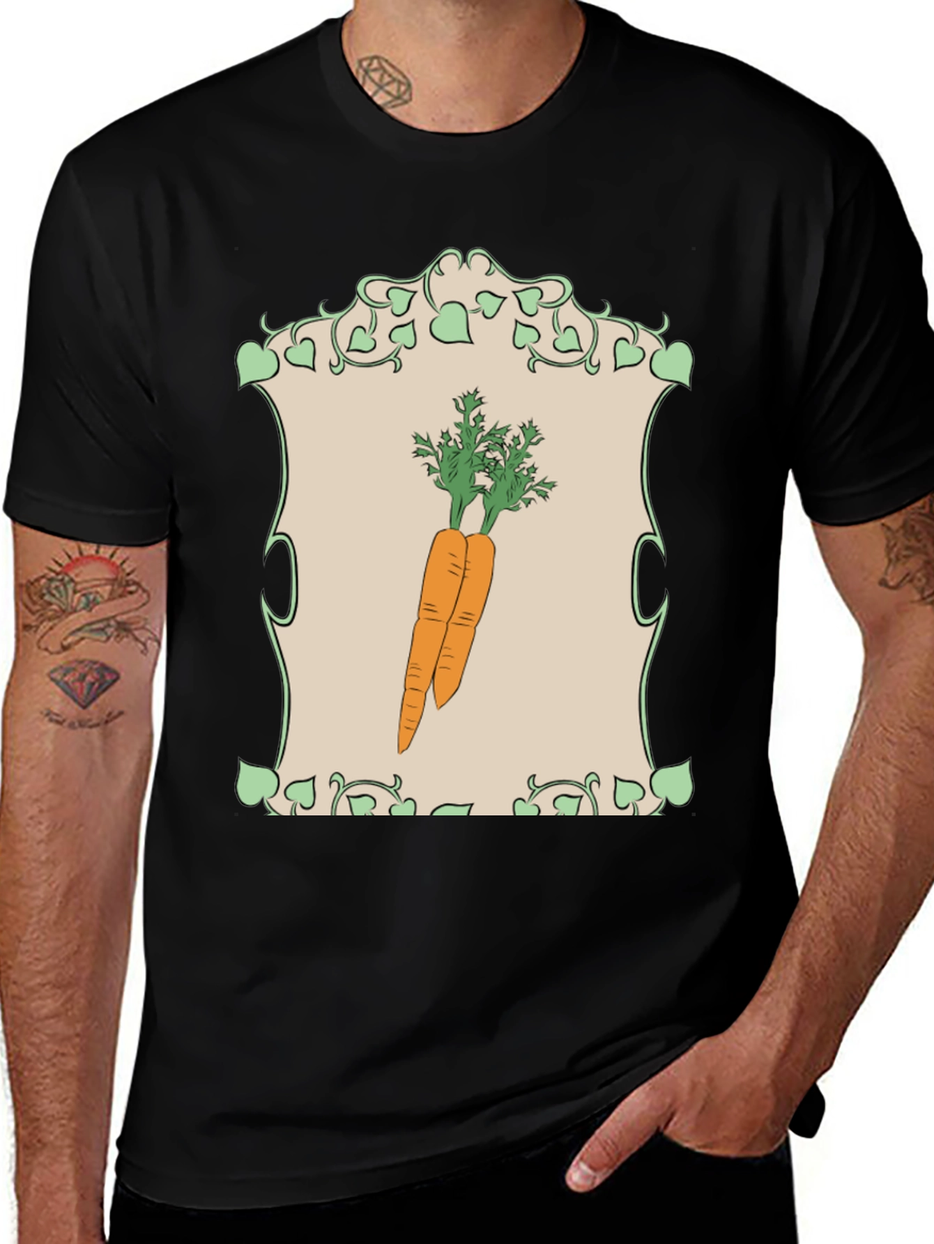 Carrot Graphic T-Shirt - Vegetable Lover Apparel