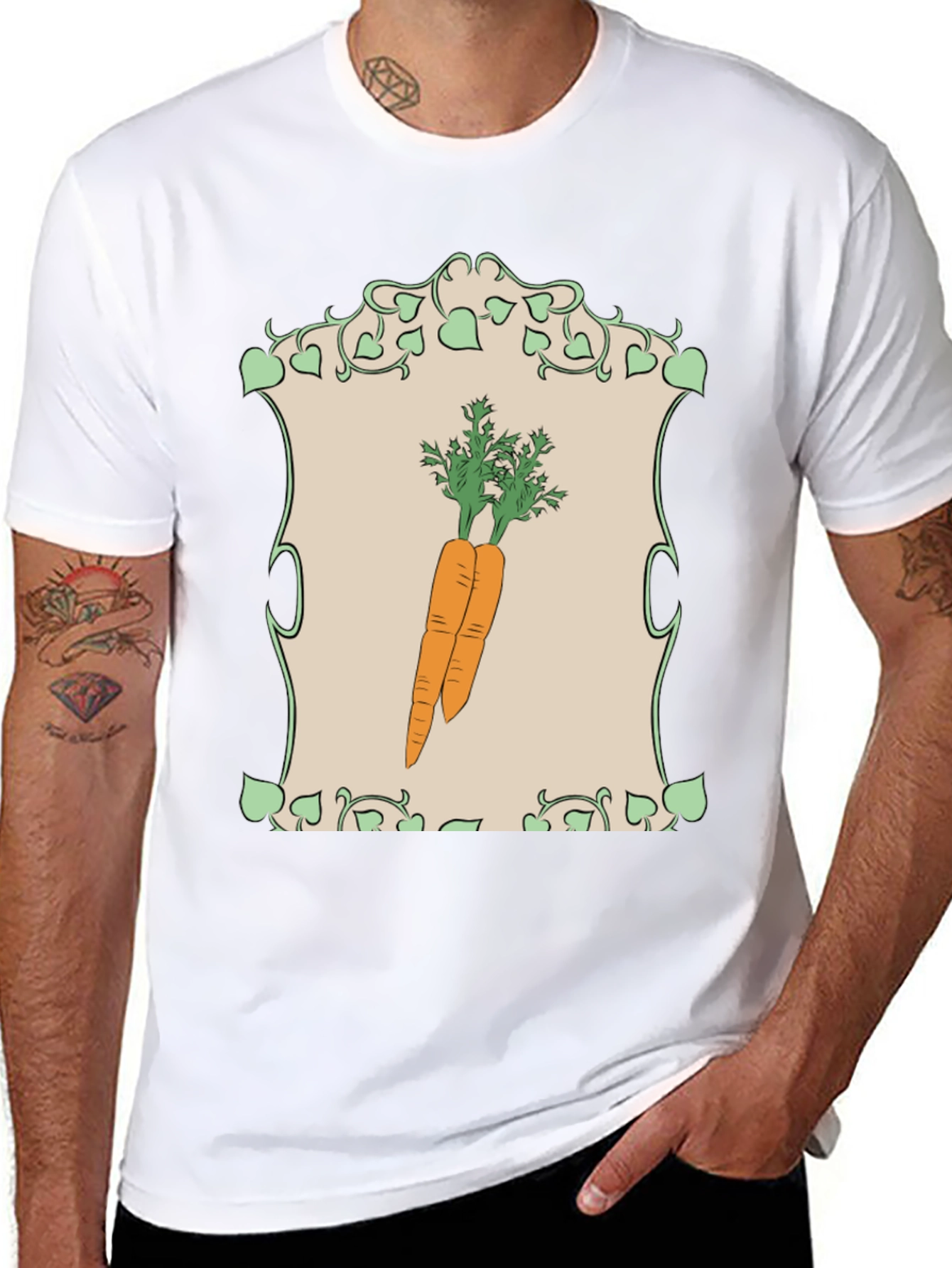 Carrot Graphic T-Shirt - Vegetable Lover Apparel