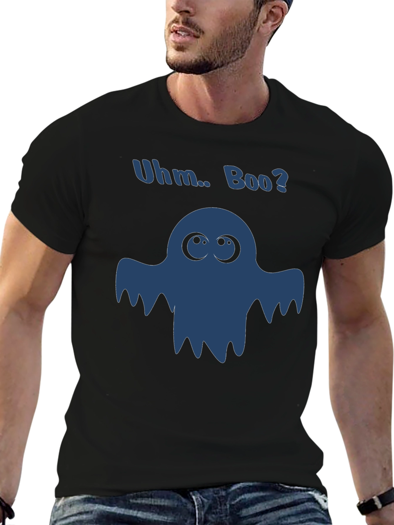 Uhm.. Boo? Graphic T-Shirt Halloween Ghost