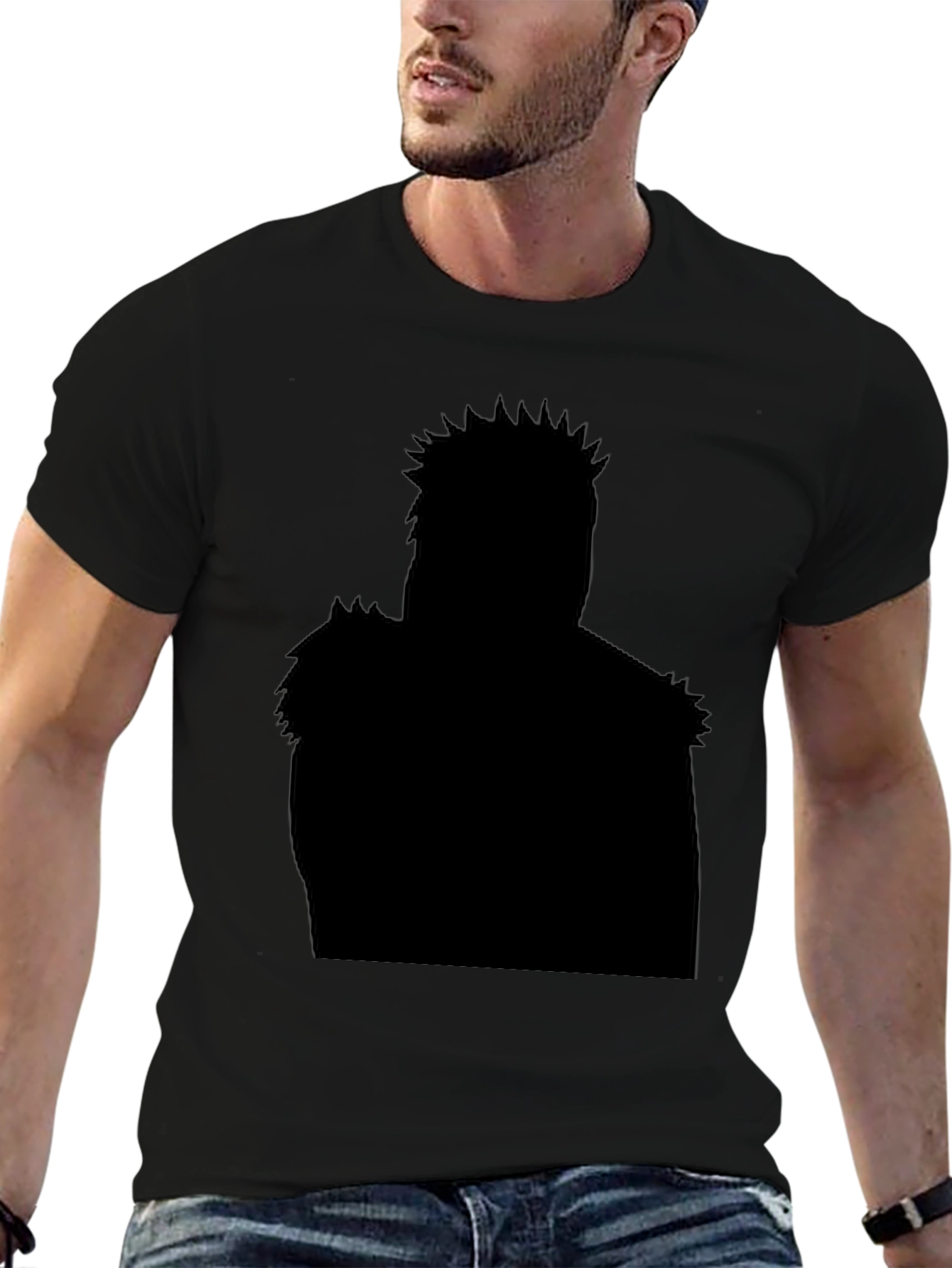 Shadow Silhouette Graphic T-Shirt - Black