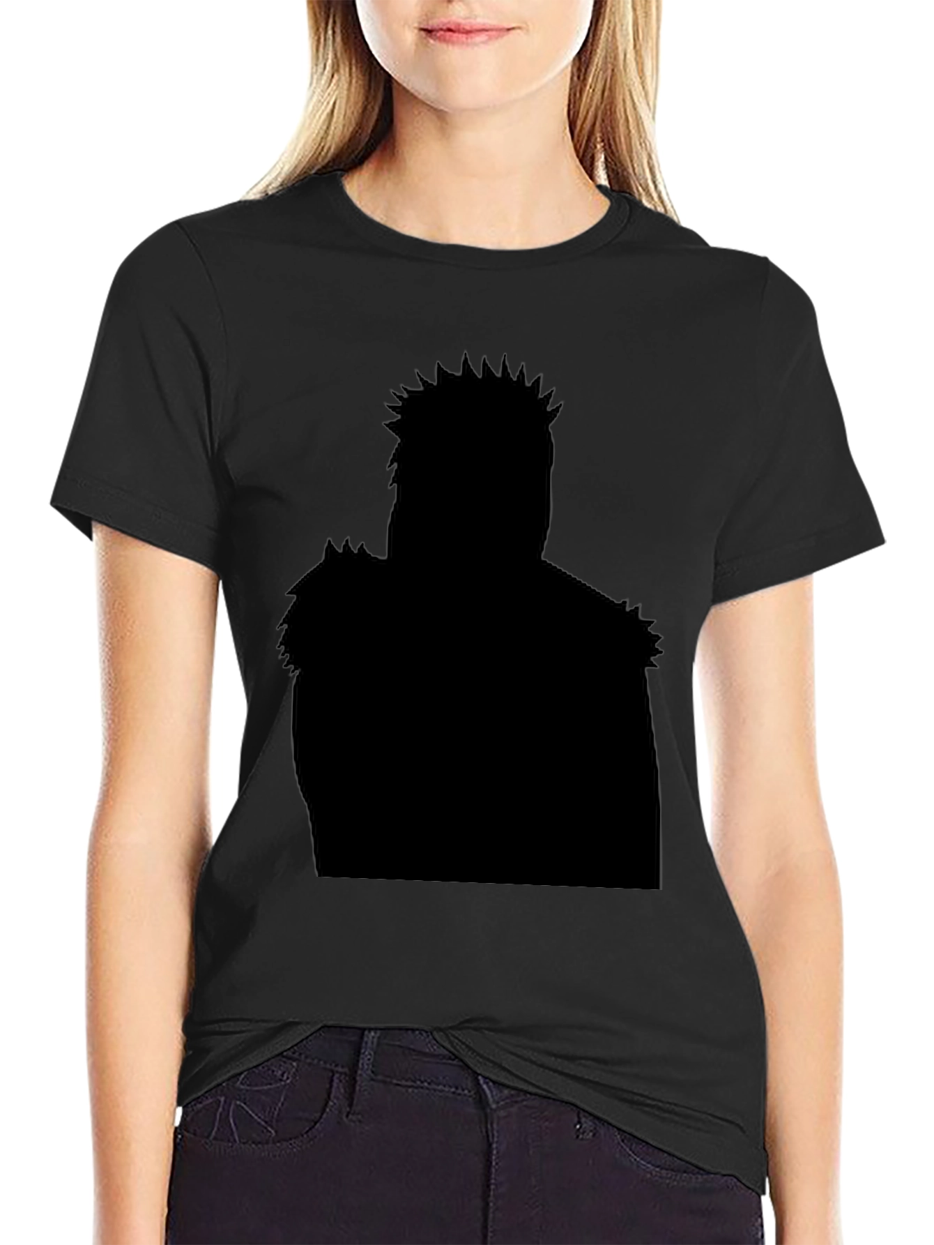 Shadow Silhouette Graphic T-Shirt - Black