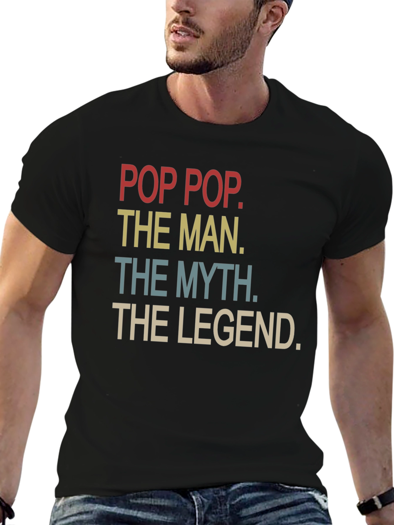 Pop Pop The Man Myth Legend Graphic T-Shirt