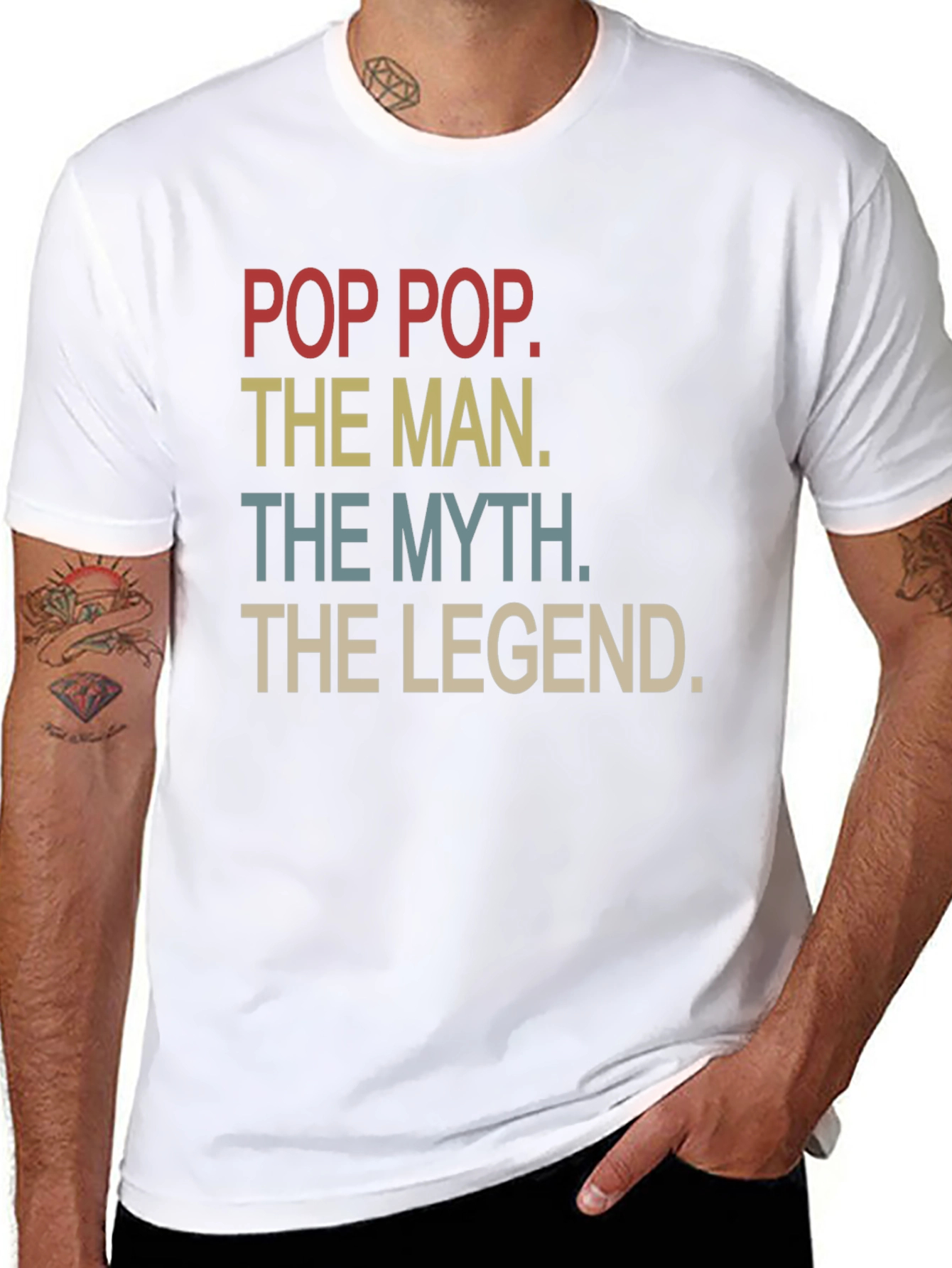 Pop Pop The Man Myth Legend Graphic T-Shirt