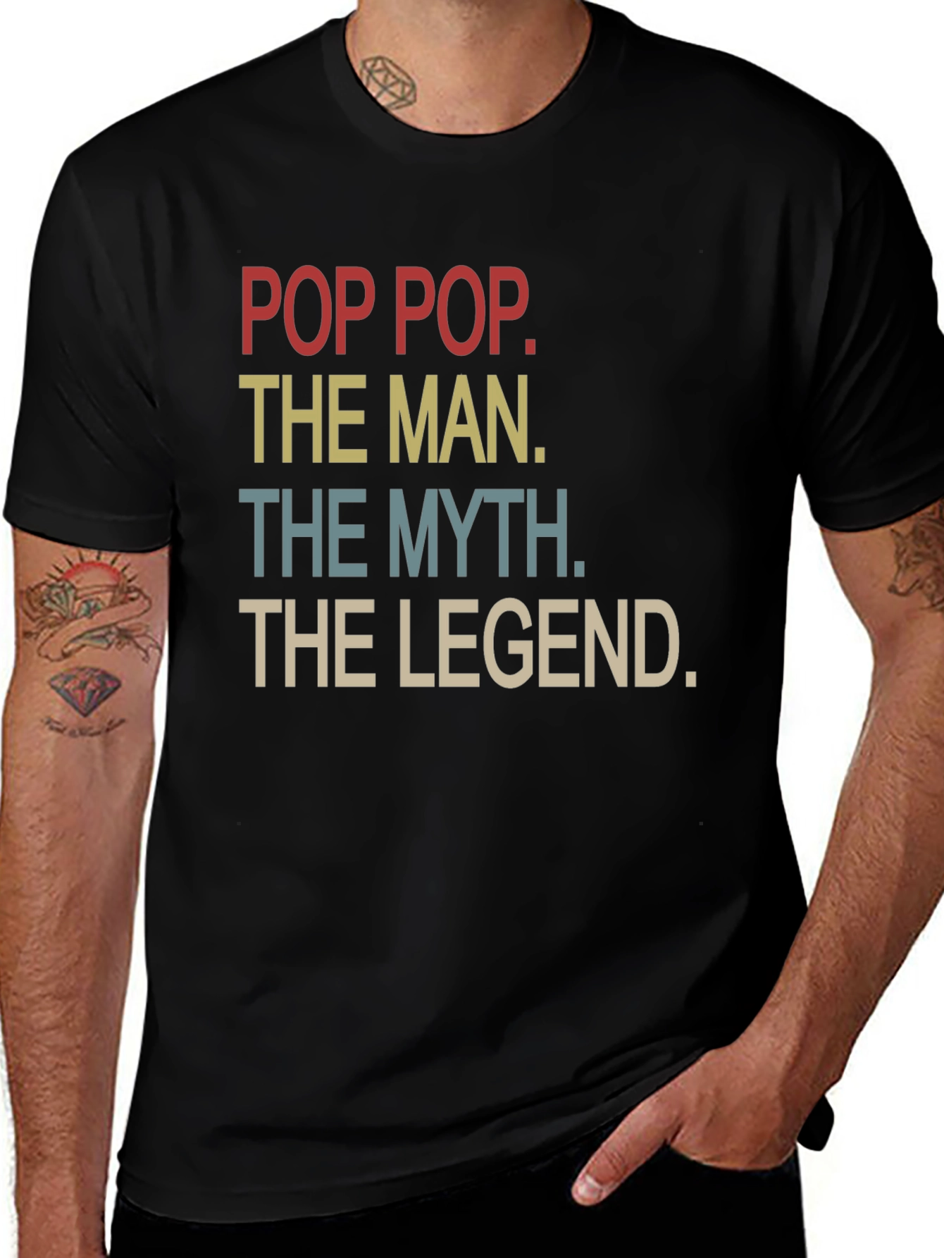 Pop Pop The Man Myth Legend Graphic T-Shirt