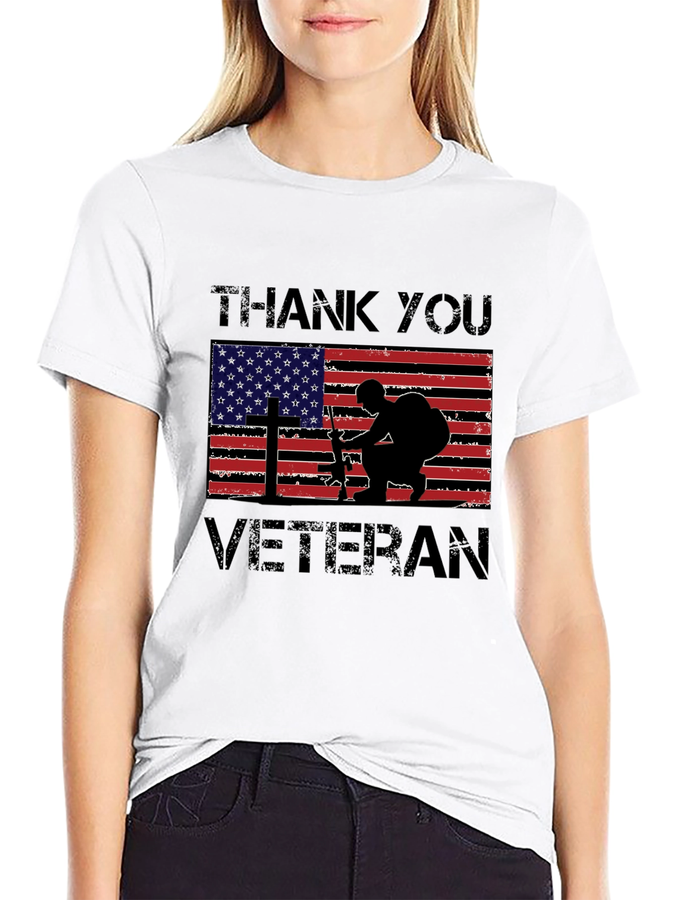 Thank You Veteran T-Shirt - Patriotic Design