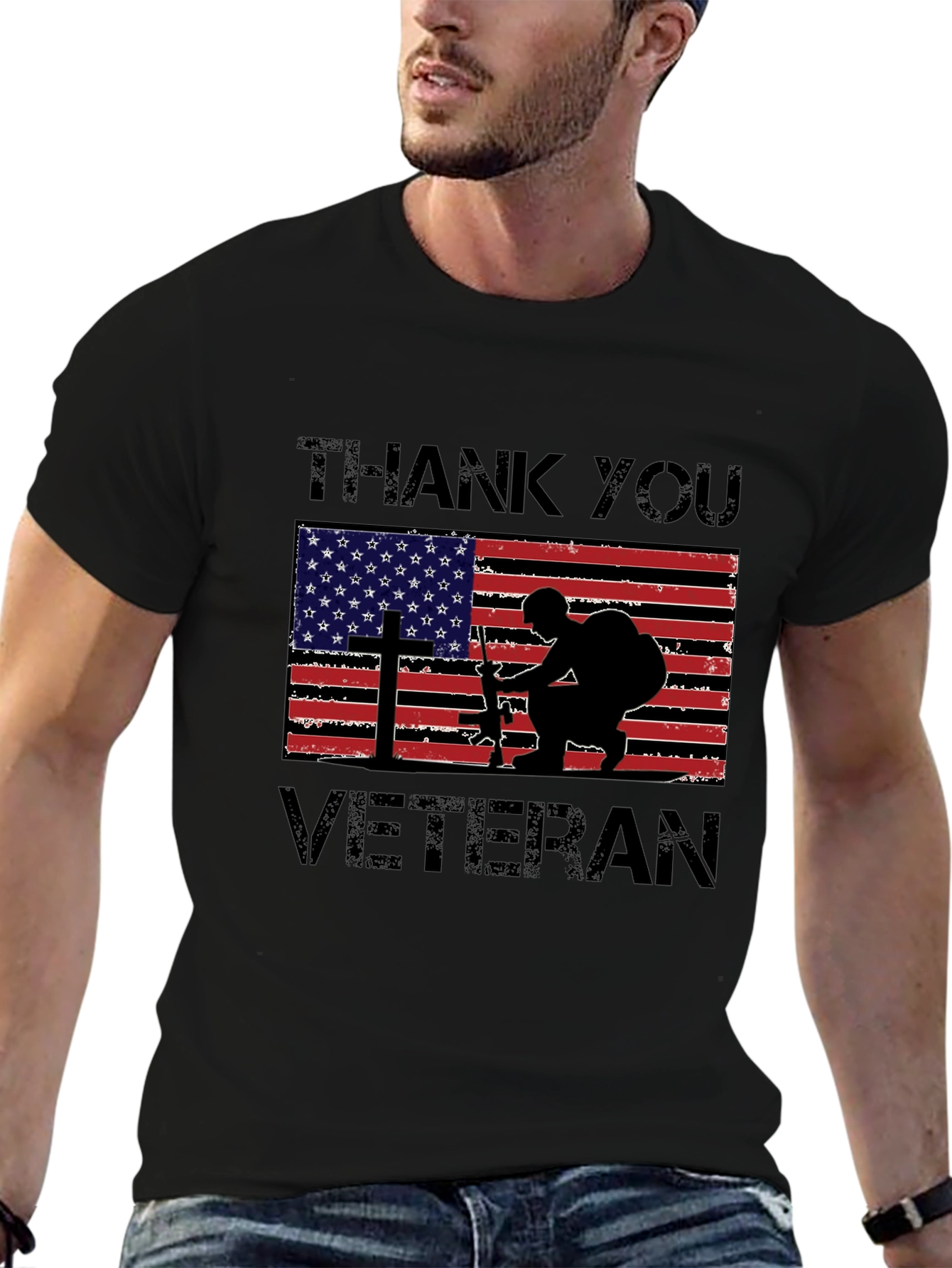 Thank You Veteran T-Shirt - Patriotic Design