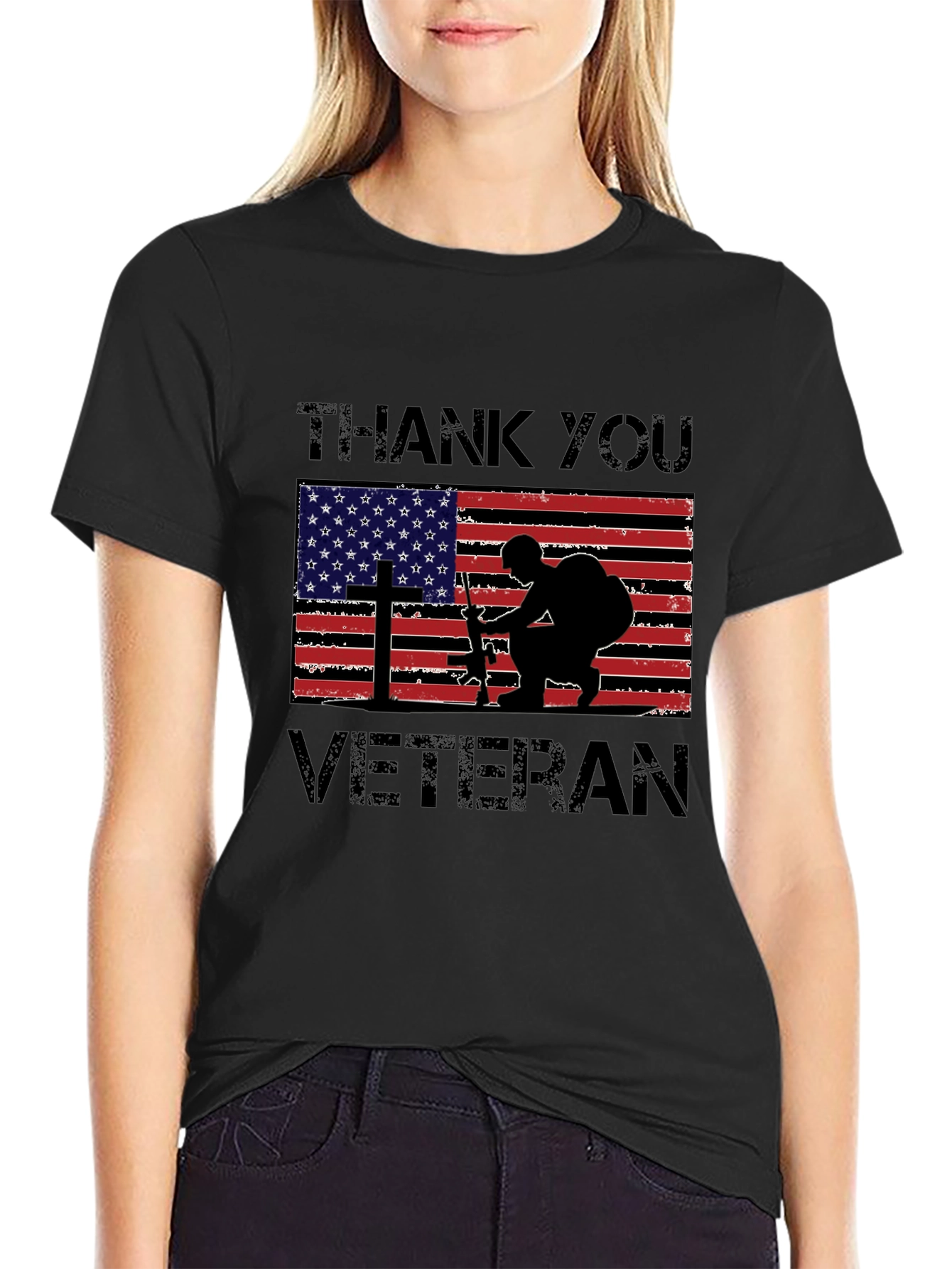 Thank You Veteran T-Shirt - Patriotic Design